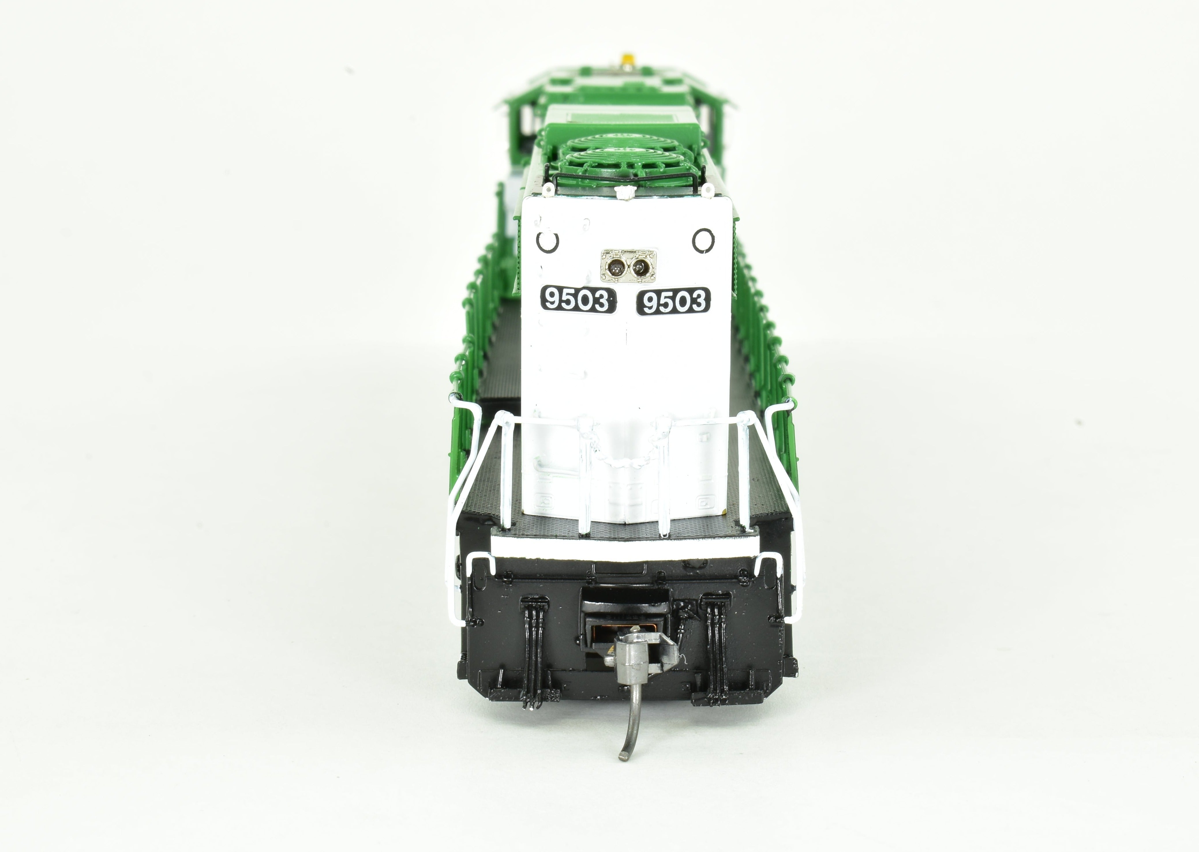 HO Scale Brass Locomotive Model - Overland Models, Inc. Burlington Northern SD60MAC FP No. 9503 with HTCR Trucks