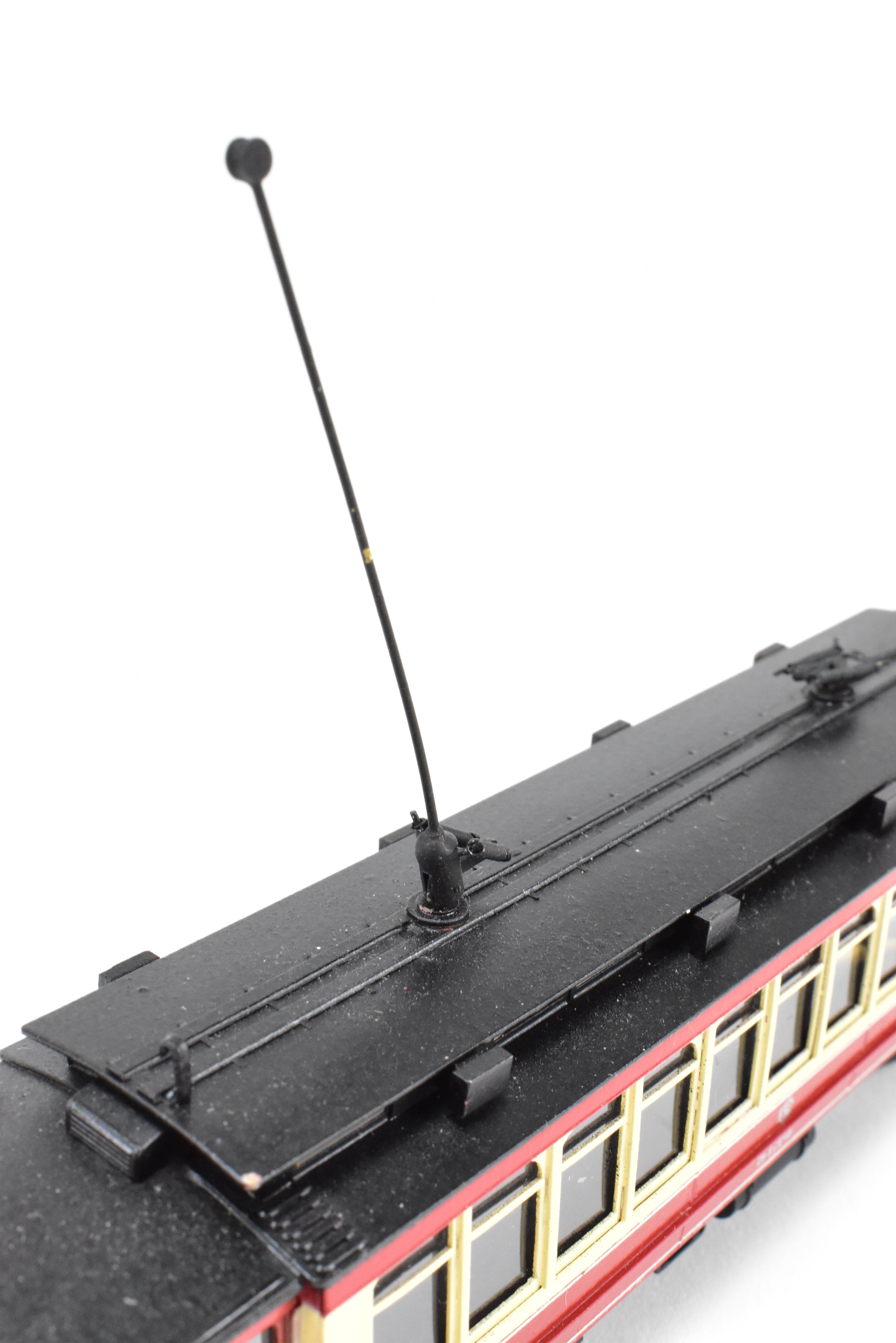 HO Scale Brass Interurban Model - Fairfield Models 347 CSL Chicago Surface Lines Short Brill Car with Custom Paint Job, Road Number 5124, in REBOXX Packaging