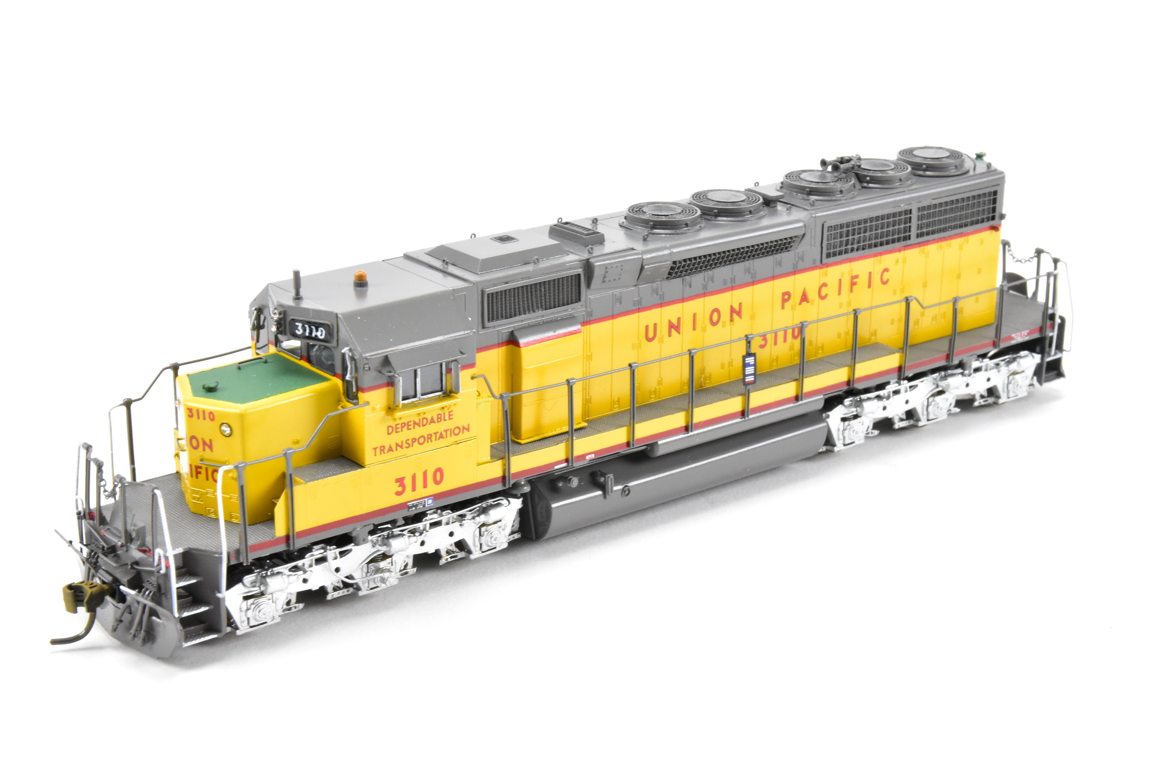 HO Scale Brass Model Train - Overland Models Inc. Union Pacific EMD SD40 Locomotives, Nos. 3083 - 3122, Specifically CP #3110