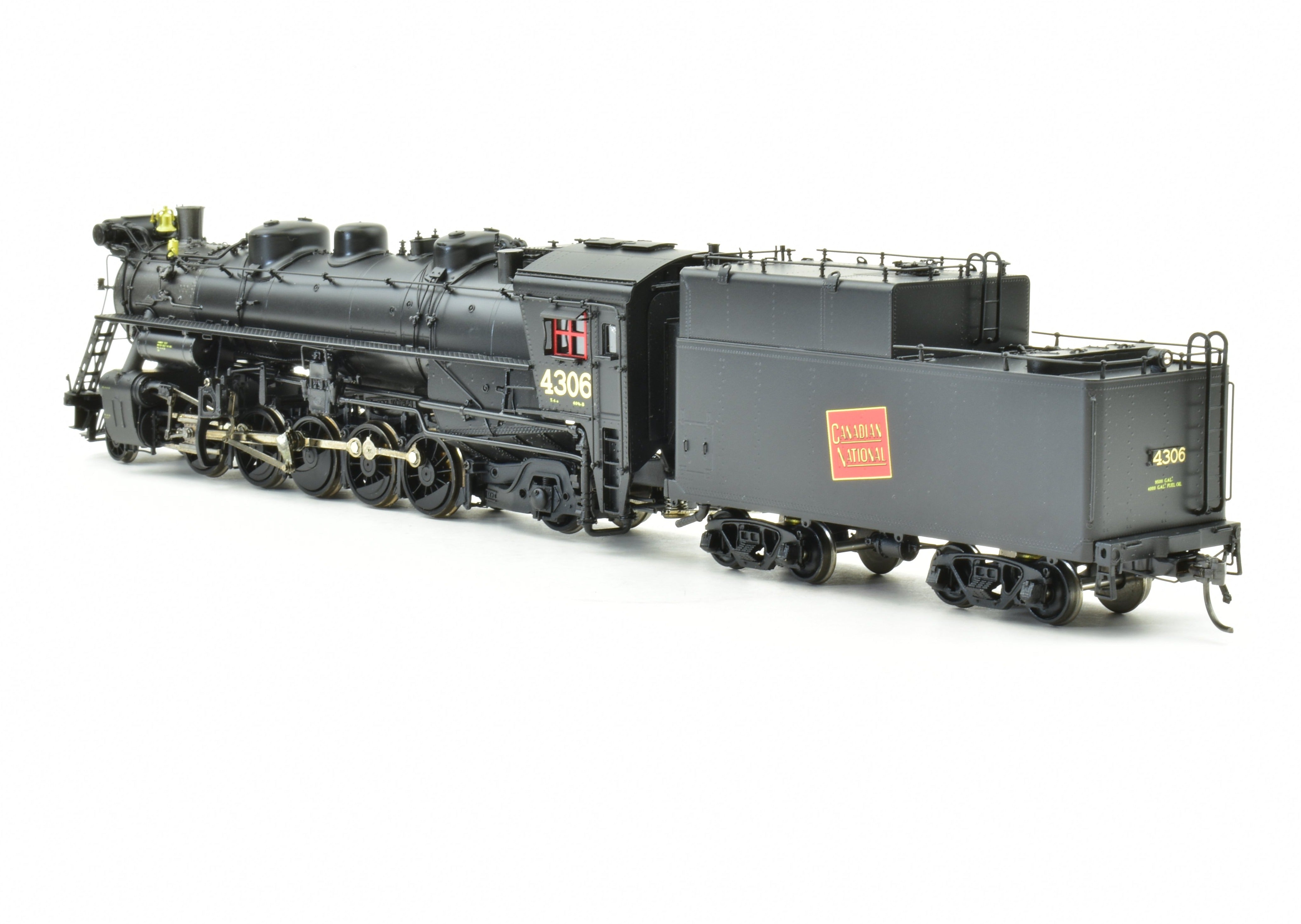 HO Scale Brass Model Train - Overland Models CNR Canadian National Railway T4a 2-10-2 Factory Painted Locomotive No. 4306