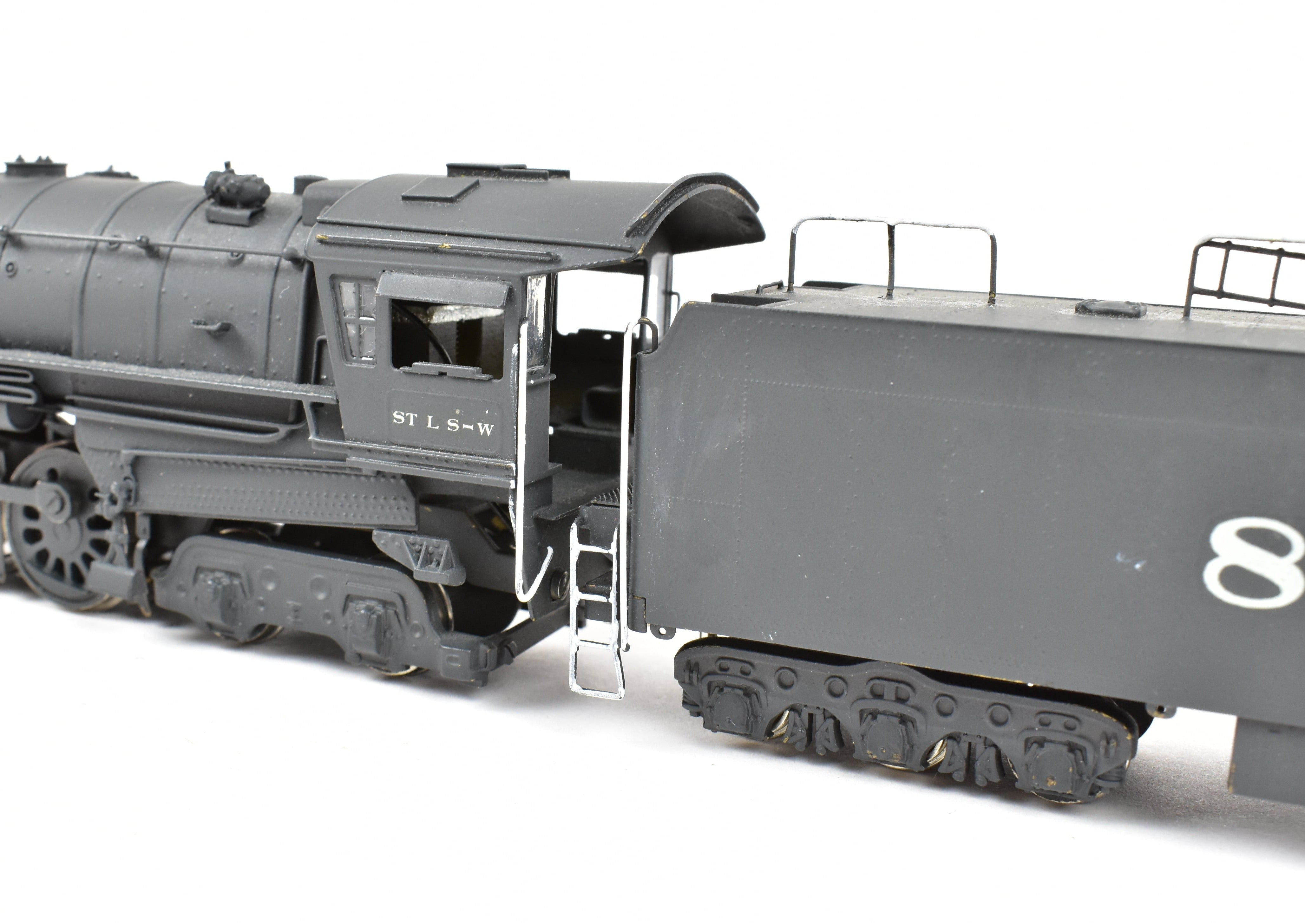 HO Scale Brass Model Train by Westside Model Co., Custom Painted SSW - Cotton Belt Class GS - 8 4 - 8 - 4 Locomotive, Numbered SSW #815