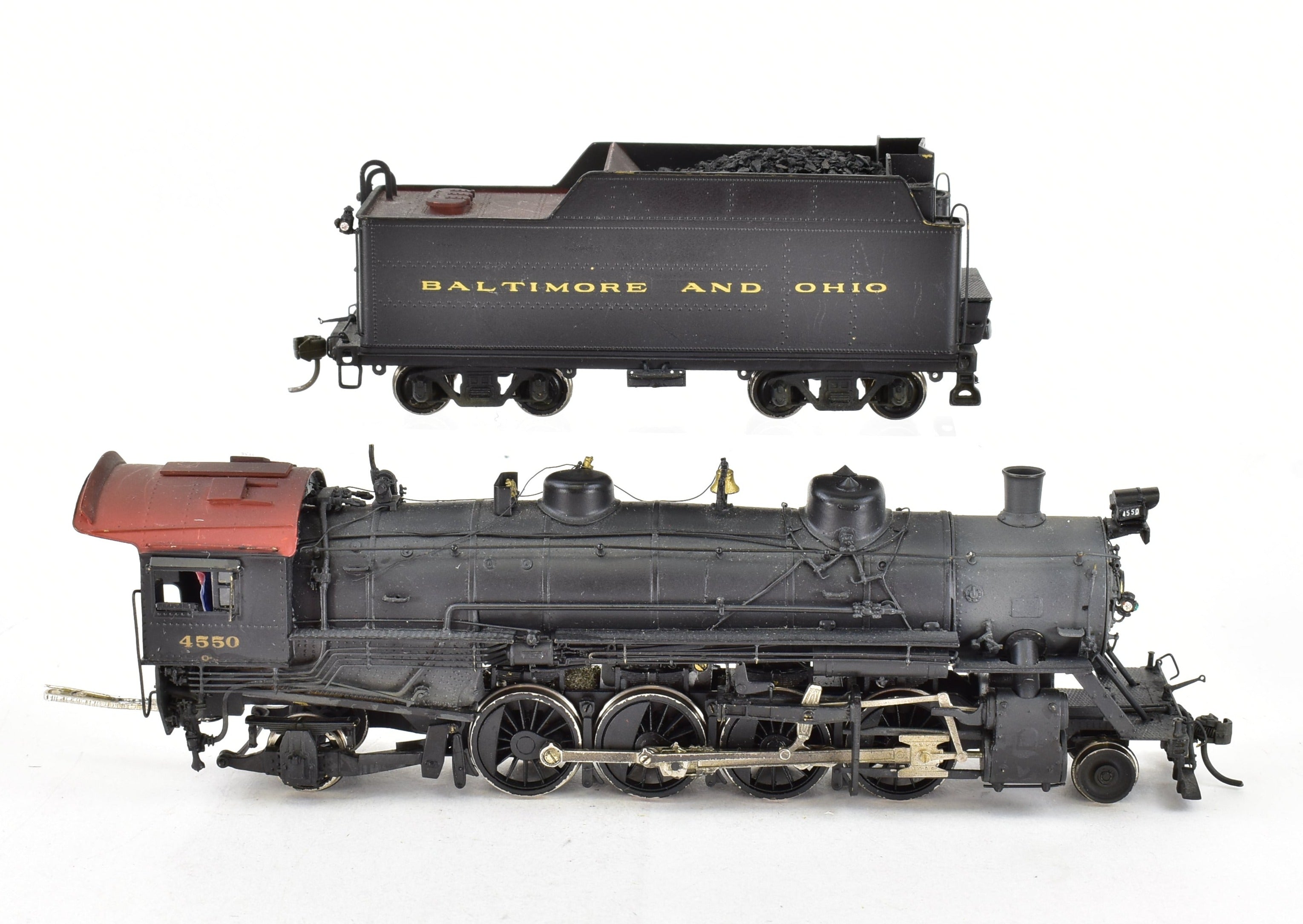 HO Brass B&O Q-3 2-8-2 Mikado #4550, Weathered, Westside Model Co.