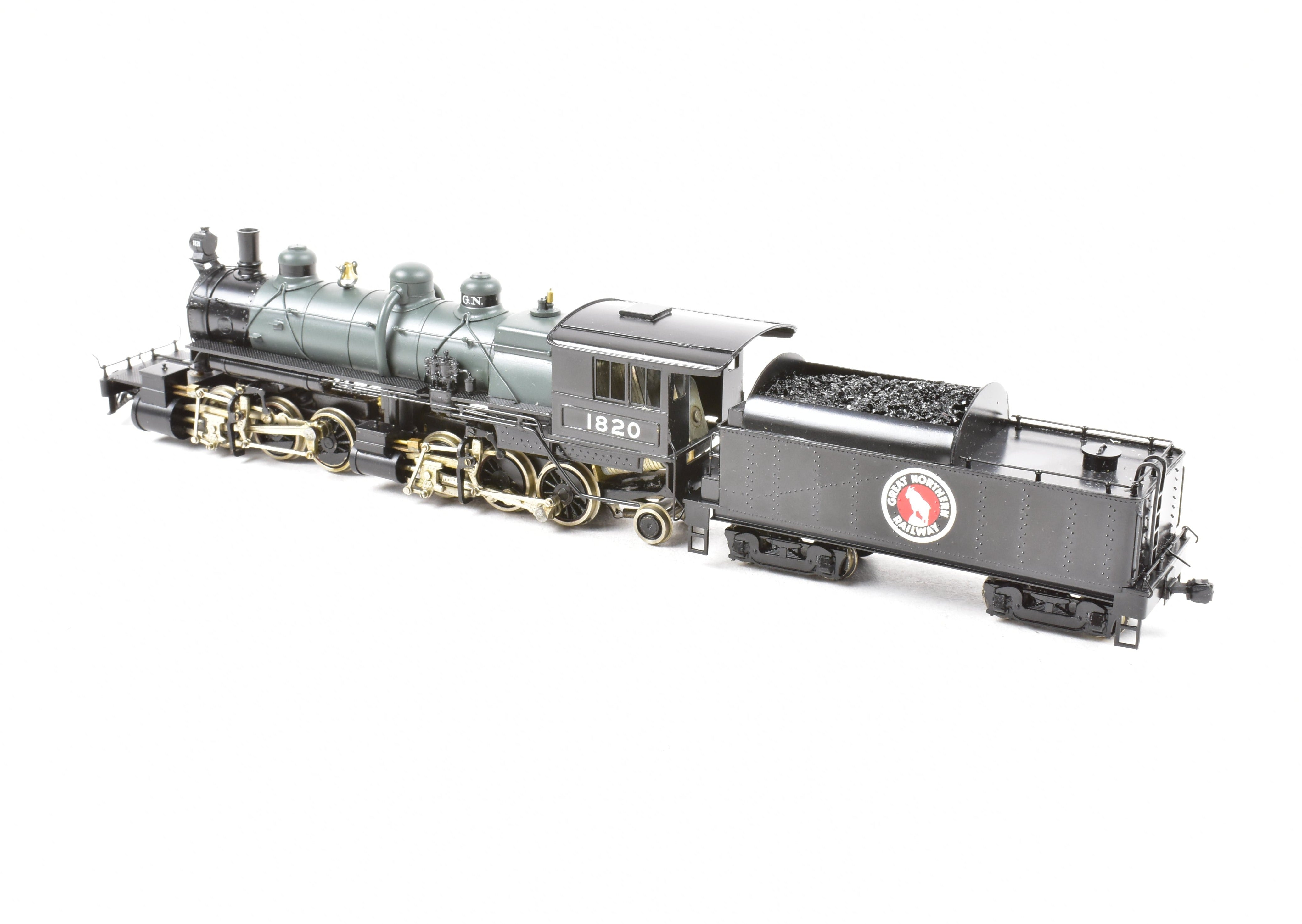HO Scale Brass Model Train - PFM - United GN Great Northern L - 2 Class 2 - 6 - 6 - 2 Crown Model CP No. 1820 for Model Train Enthusiasts
