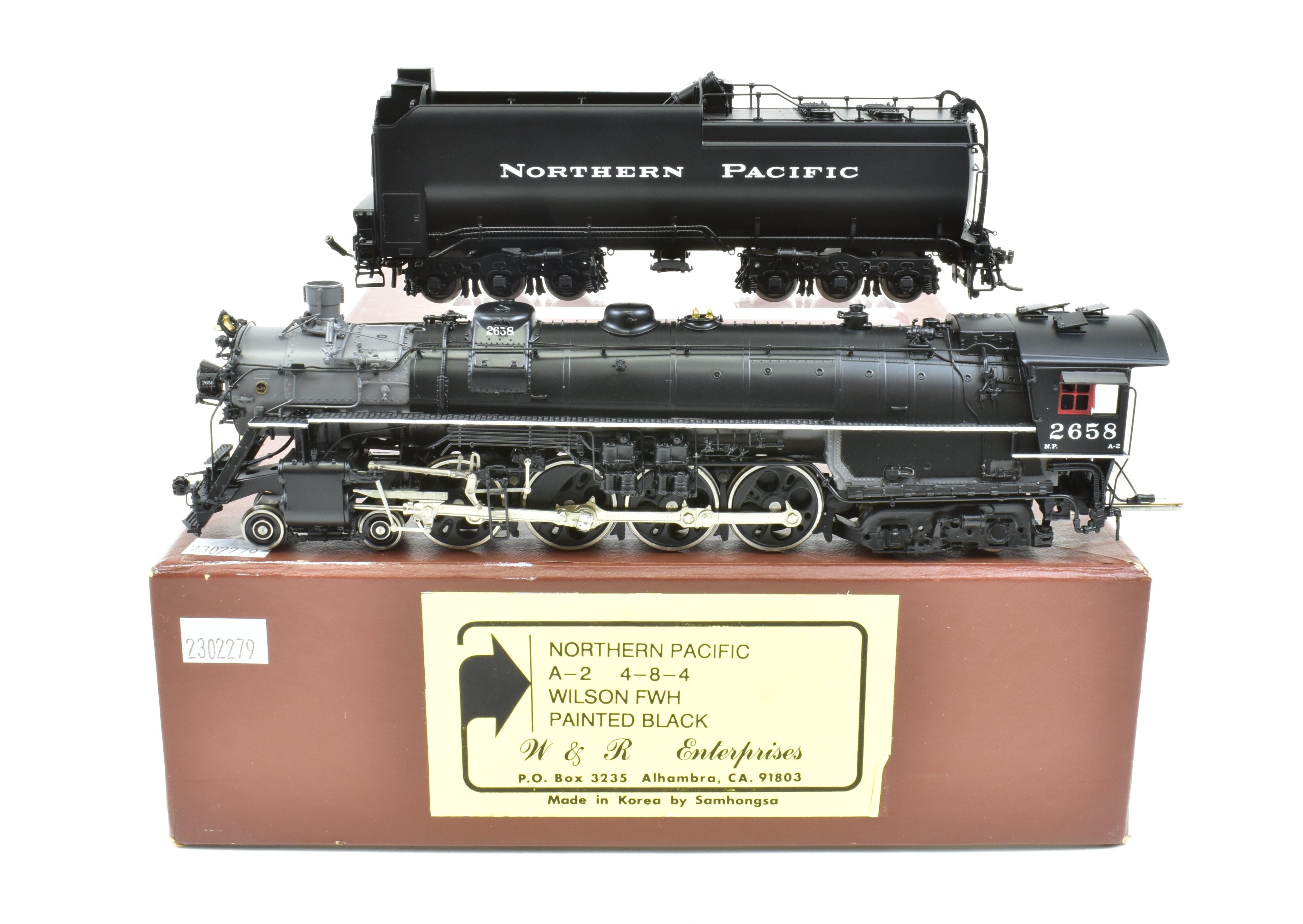HO Scale Brass W&R Enterprises NP Northern Pacific A-2 4-8-4 Locomotive #2658