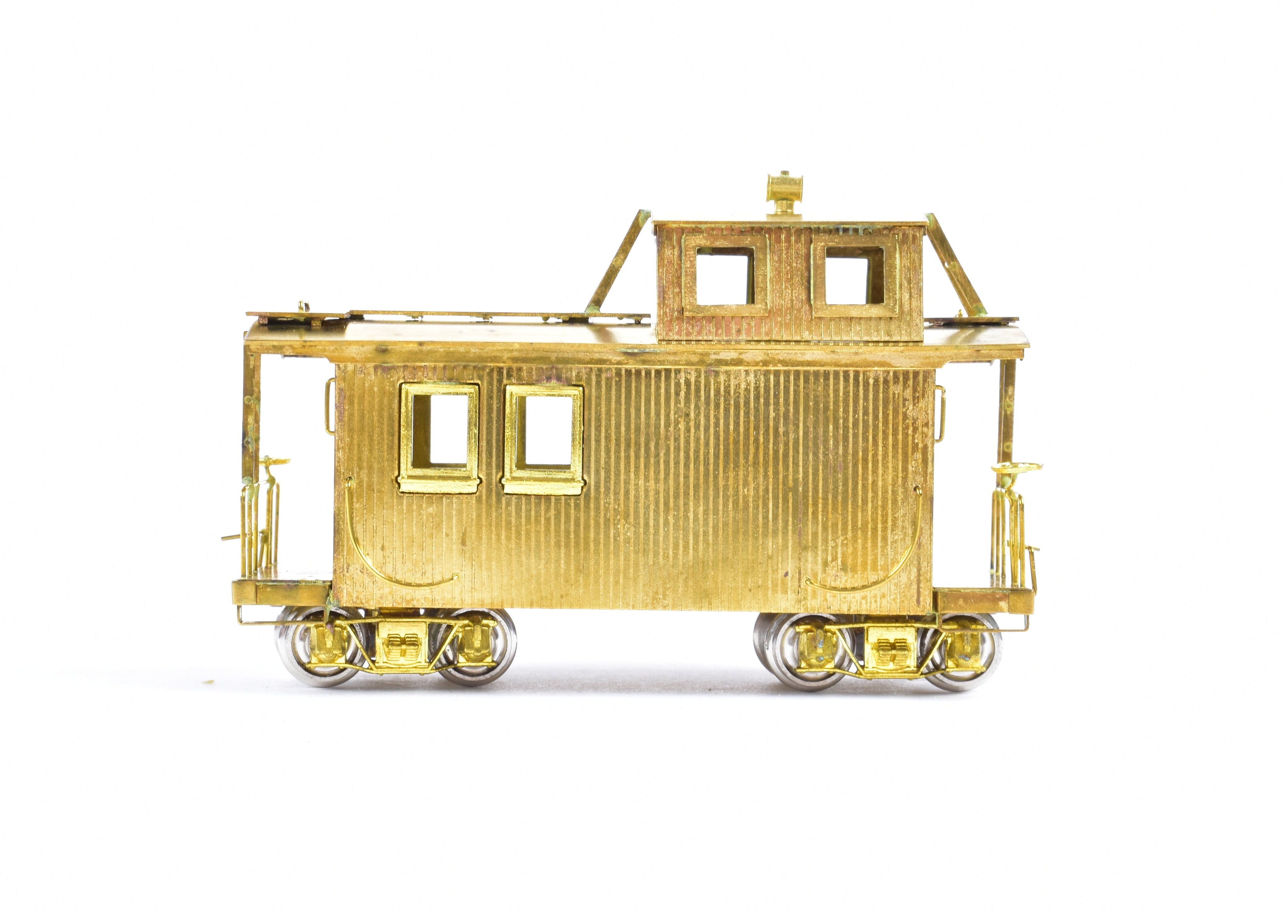 HOn3 Scale Brass Model Train Caboose by Westside Model Co. - Florence and Cripple Creek #5, Ideal for Model Railroading Enthusiasts