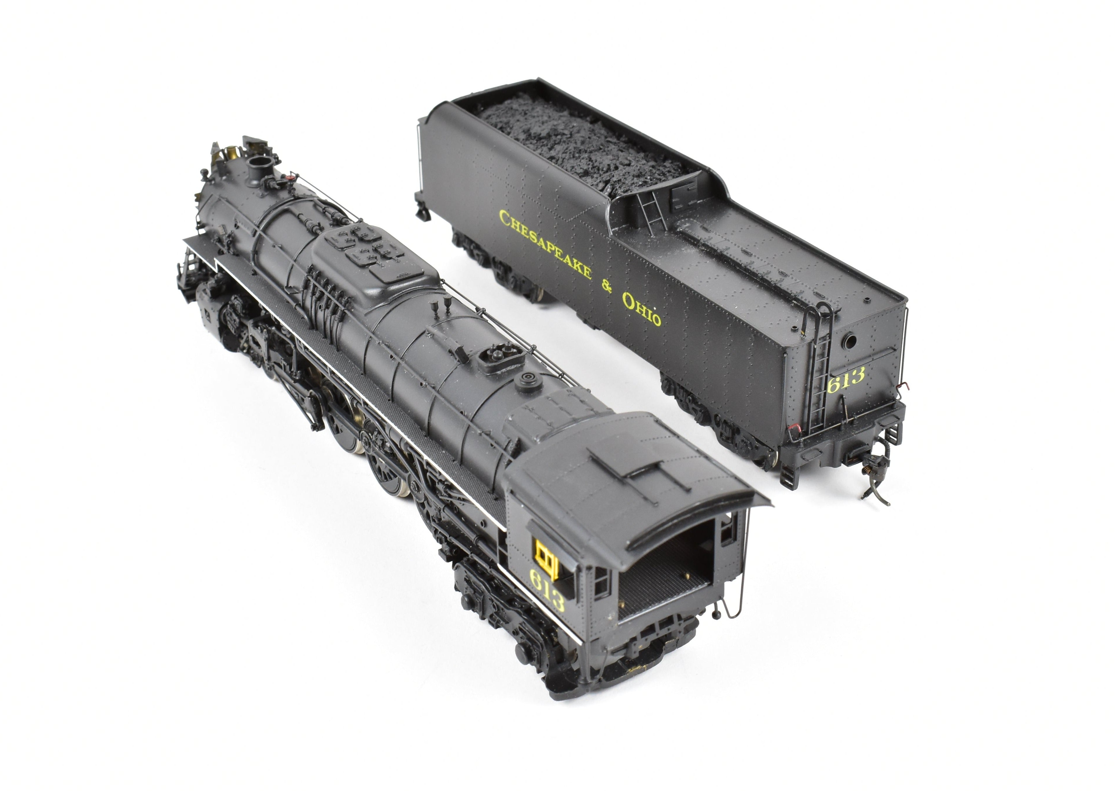 HO Scale Brass Gem C&O Chesapeake & Ohio 4-8-4 J-3a No. 613 Custom Painted