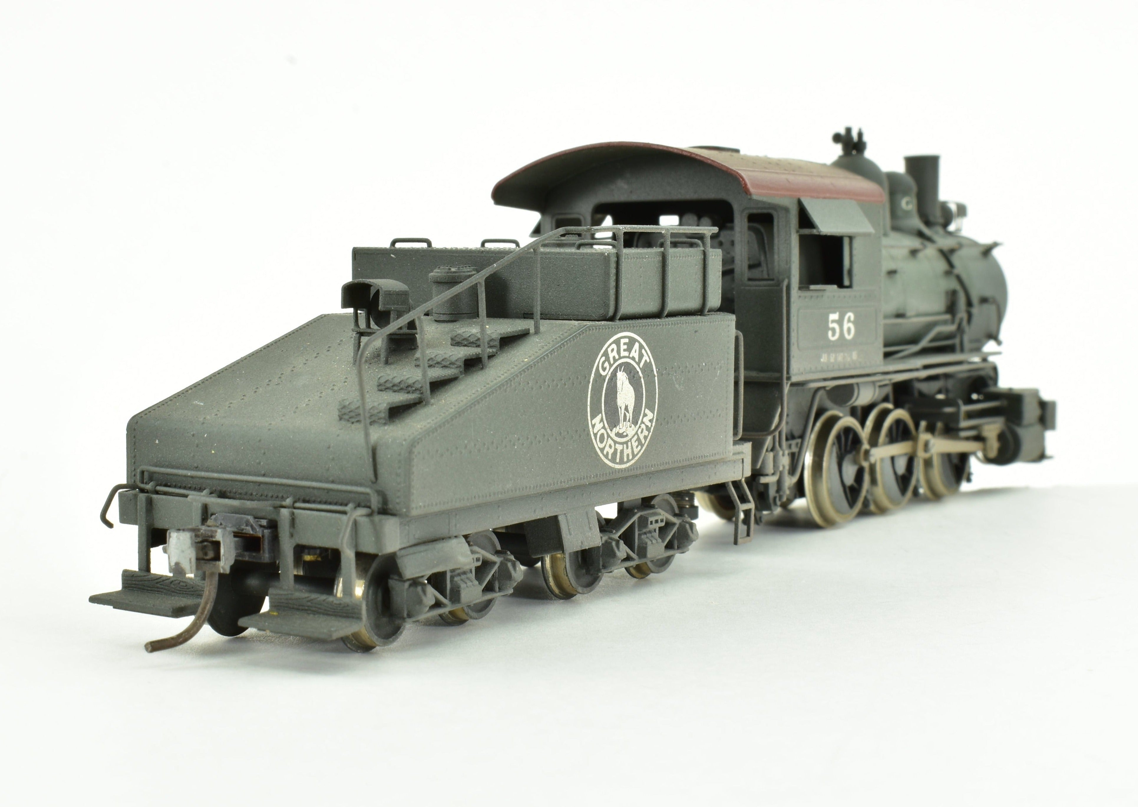 HO Scale Brass Great Northern 0-6-0 A-9 Custom Painted Steam Locomotive No. 56