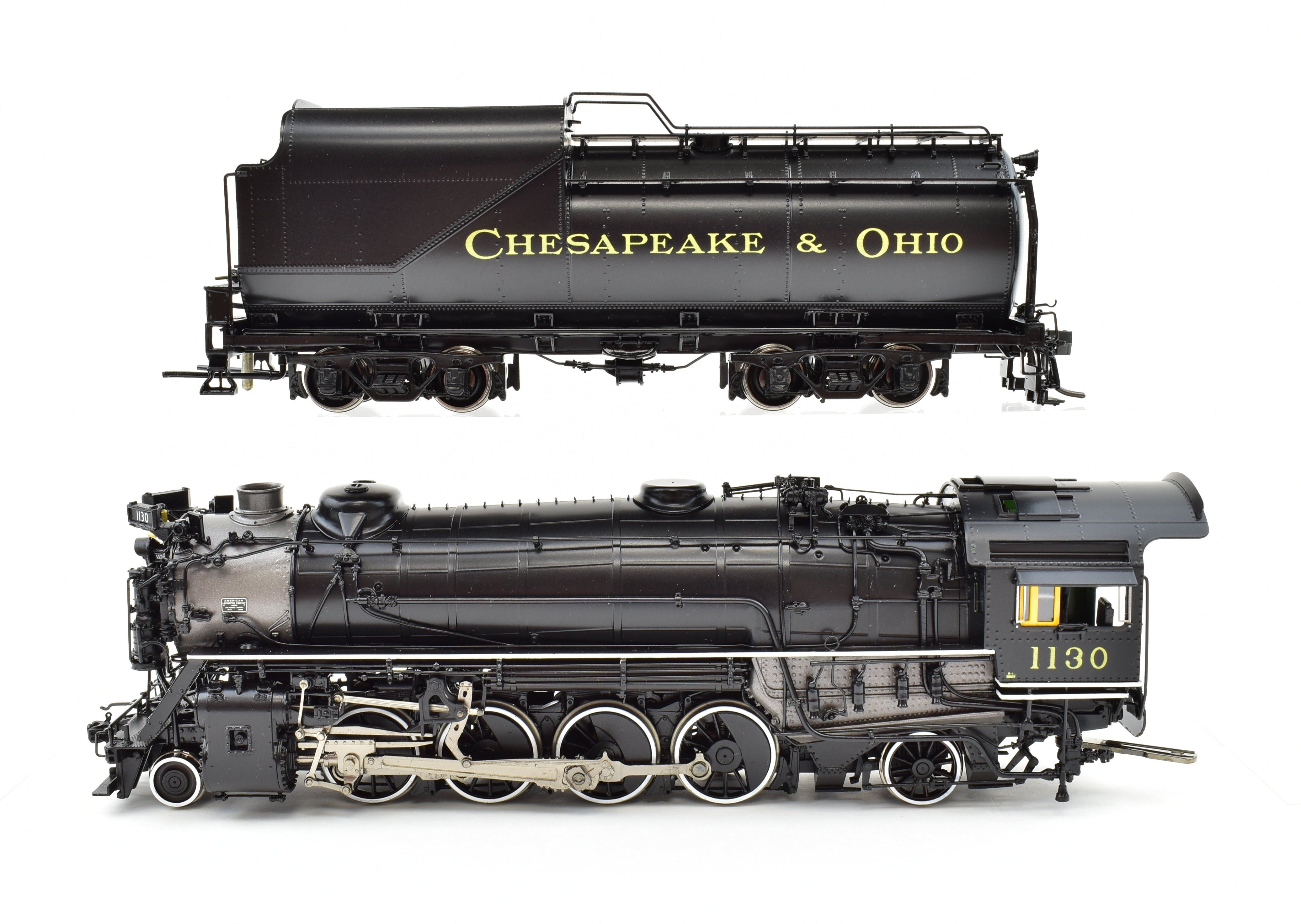 HO Scale Brass Division Point Chesapeake & Ohio K1 2-8-2 Factory Painted Locomotive Model #1130