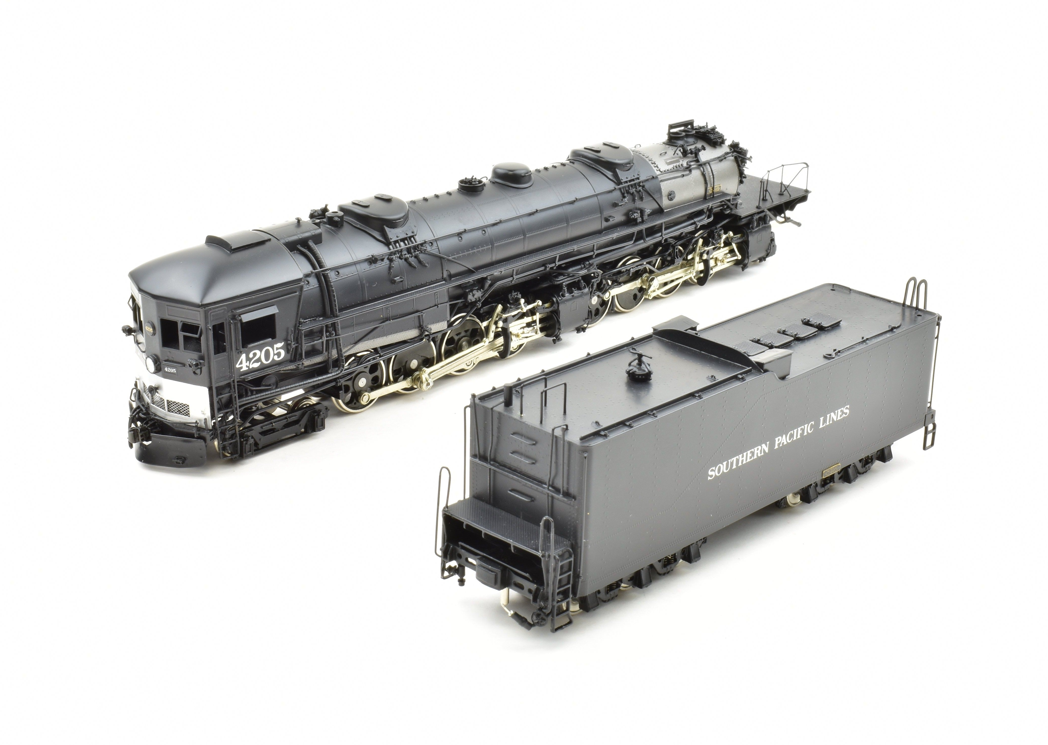 HO Scale Brass Key Imports Southern Pacific AC - 10 4 - 8 - 8 - 2 Cab Forward Locomotive #4205