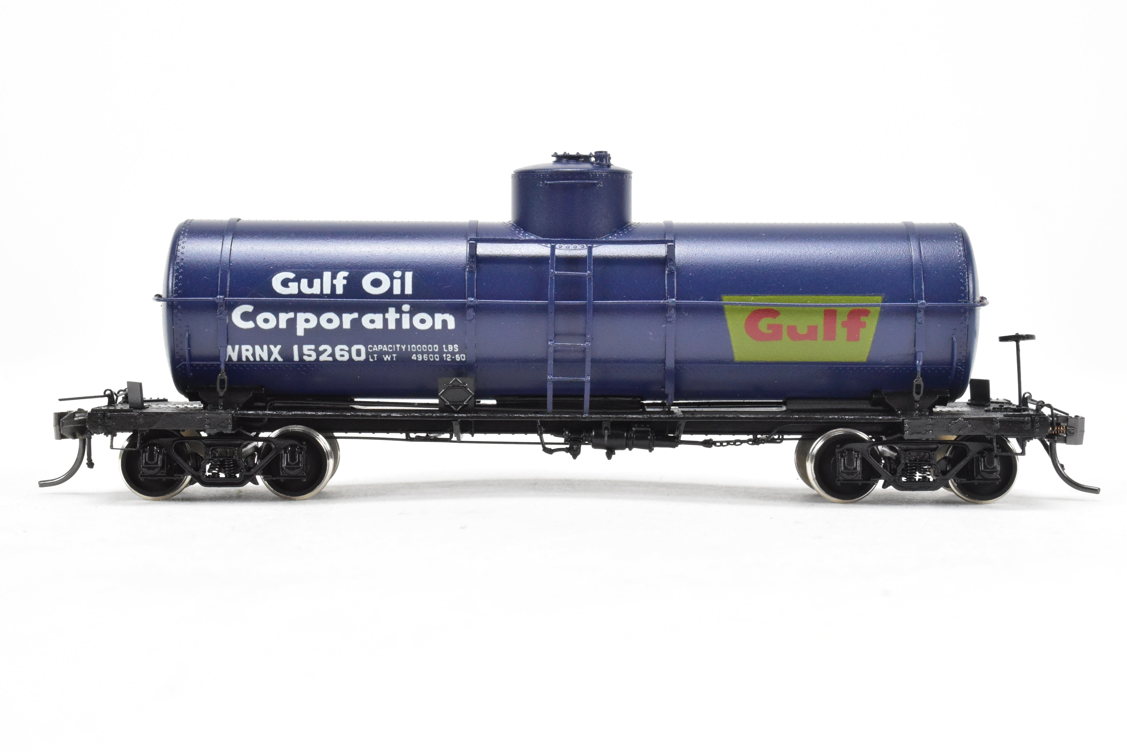 HO Scale Brass Model Train Tank Car by Overland Models, Inc. (OMI) - Union Tank Lines 10,000 Gallon UTLX FP for Gulf Oil Company