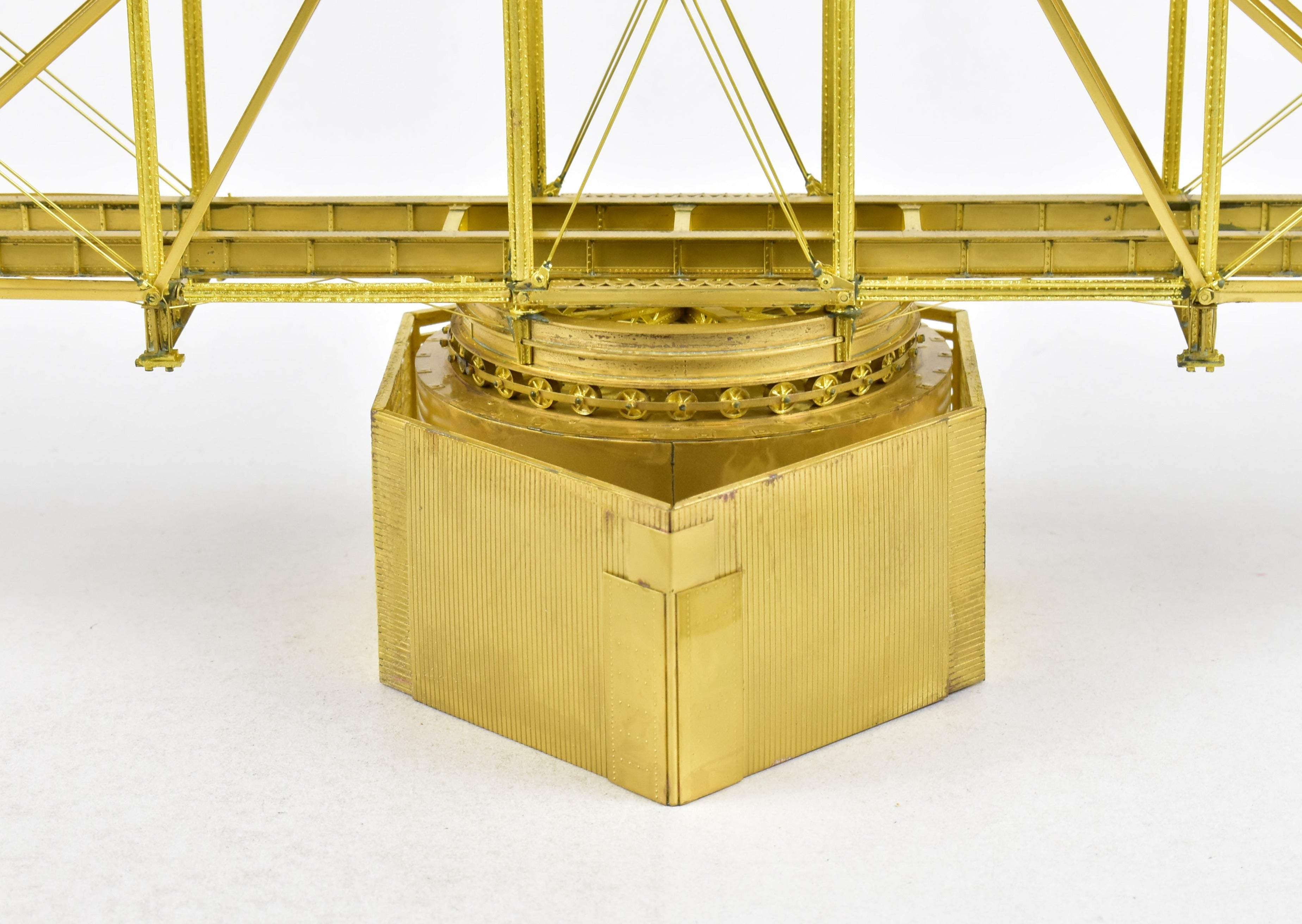HO Scale Brass Model - Overland Models, Inc. Camas Prairie Drawbridge #50 with Crib and Pier Set for Model Railroads