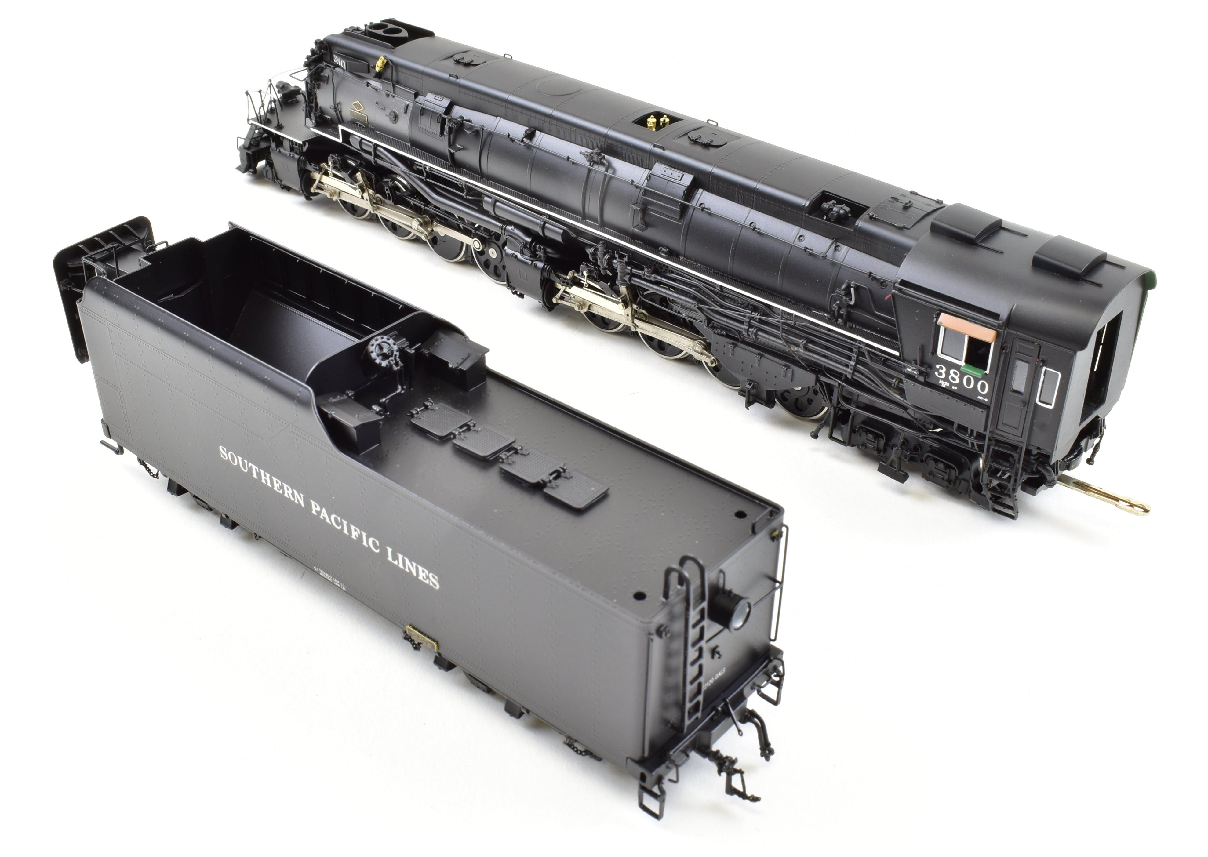 HO Scale Brass Model Train CON Key Imports SP - Southern Pacific Class AC - 9 2 - 8 - 8 - 4 Coal - Fired Passenger Locomotive #3800