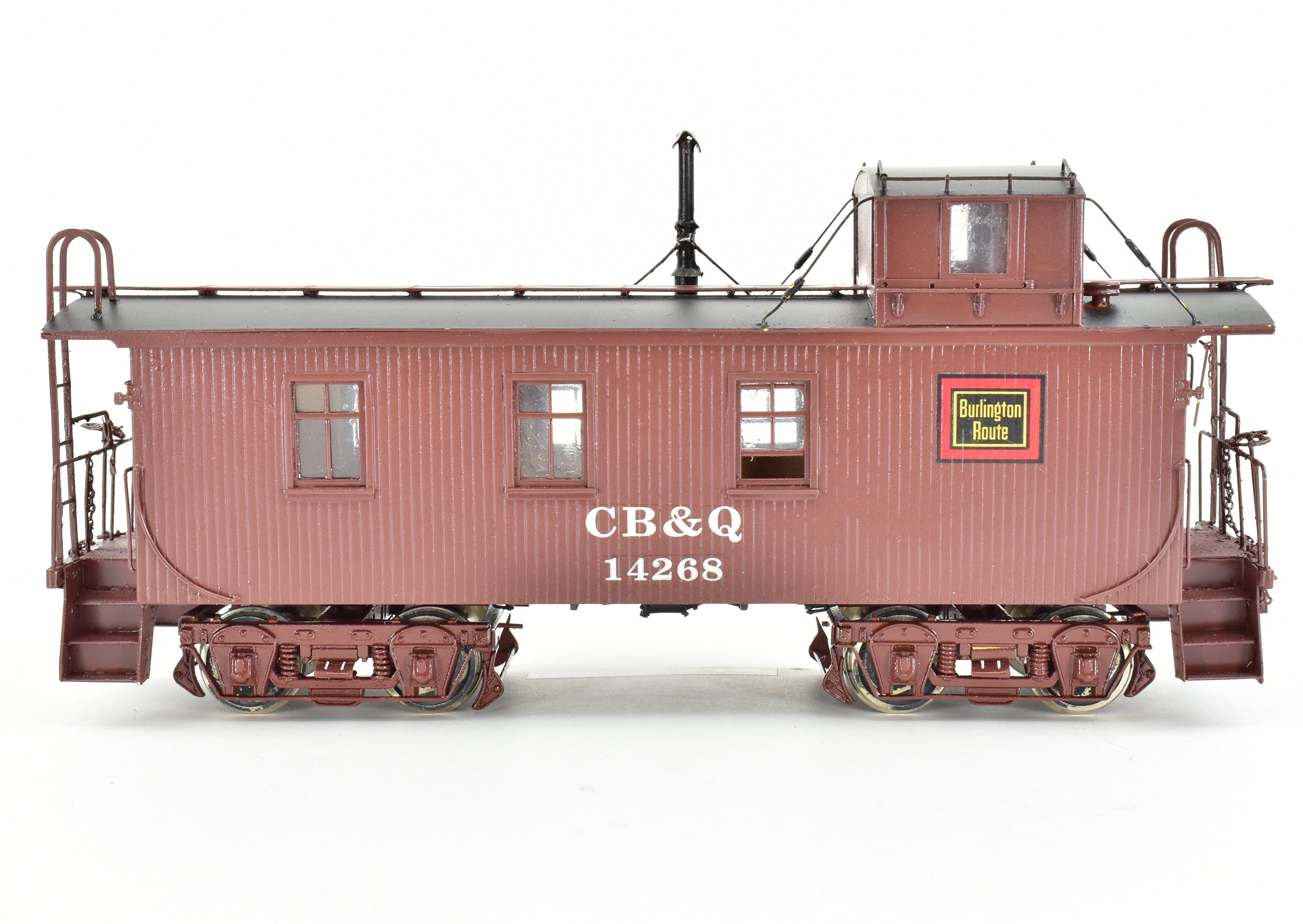 O Scale Oriental Limited CB&Q Burlington Route NE-1 Custom Painted Wood Caboose