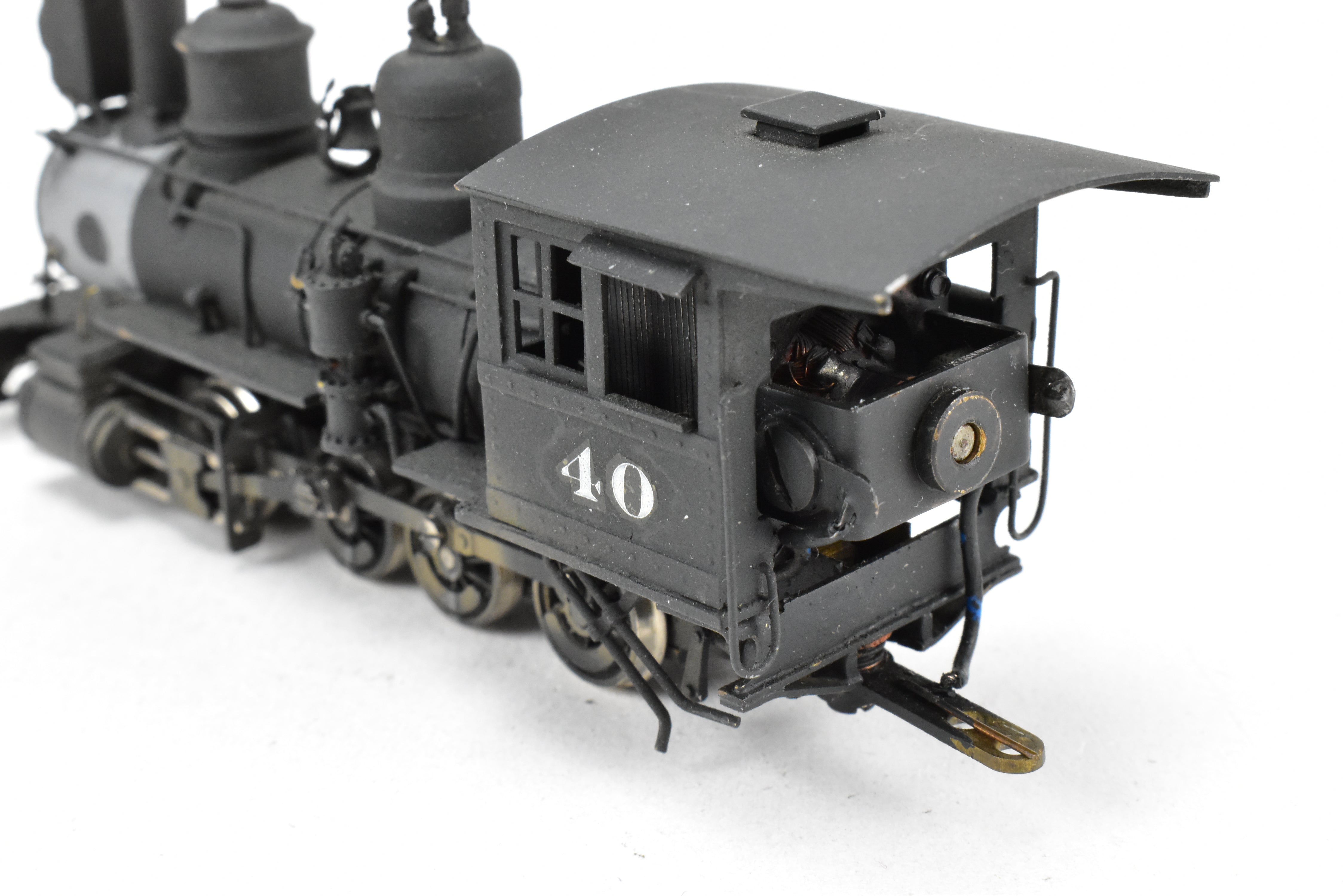HOn3 Scale Brass Balboa Model Train - Rio Grande Southern C - 19 #40 2 - 8 - 0 Locomotive with Light Weathering and Added Details