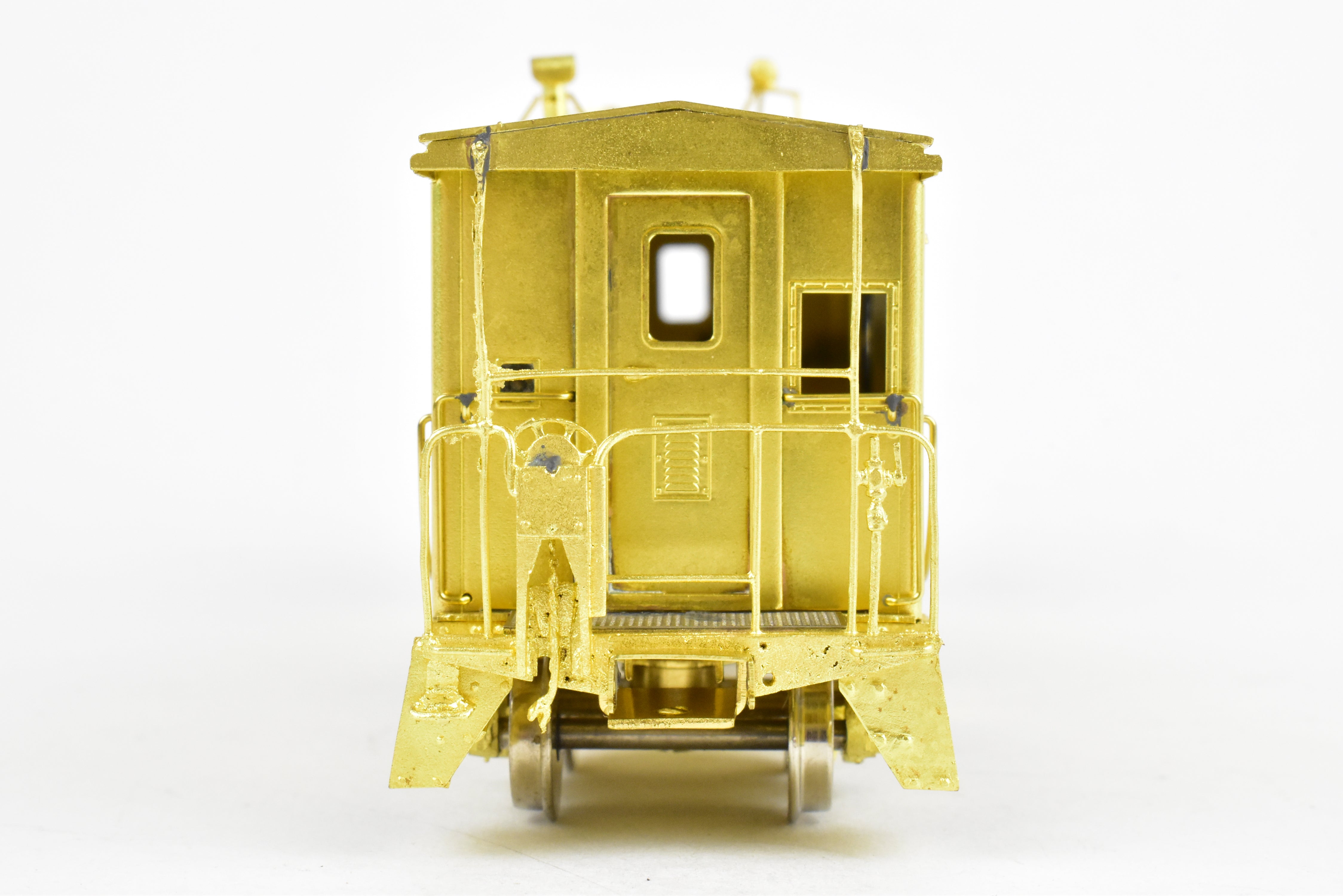 HO Scale Brass Model Train - Overland Models, Inc. (OMI) Southern Pacific (SP) C 50 - 7 Bay Window Caboose in the Series of #4600 - 4659