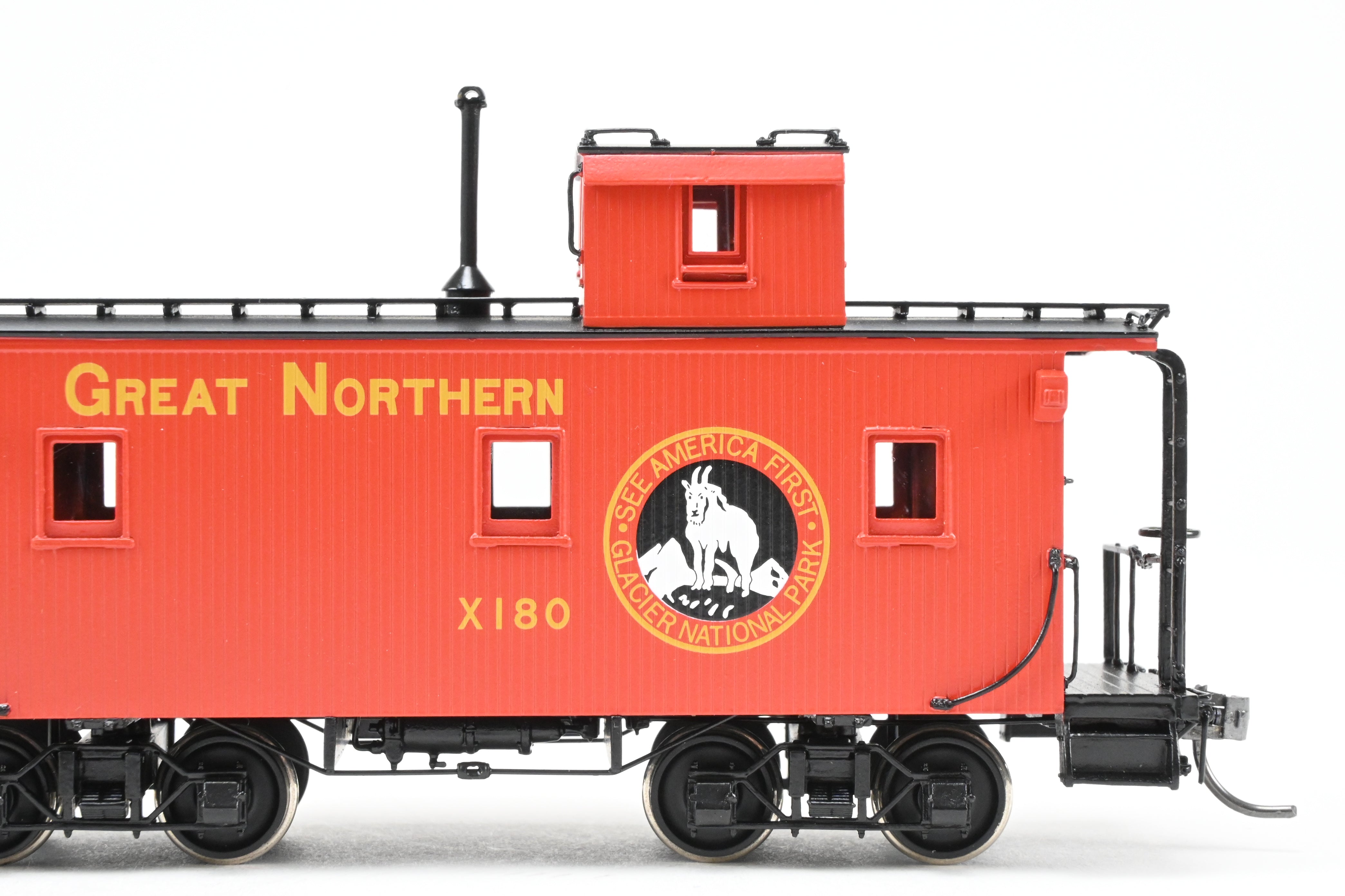 2014 HO Brass North Bank Line 25' Truss Rod Caboose GN X180