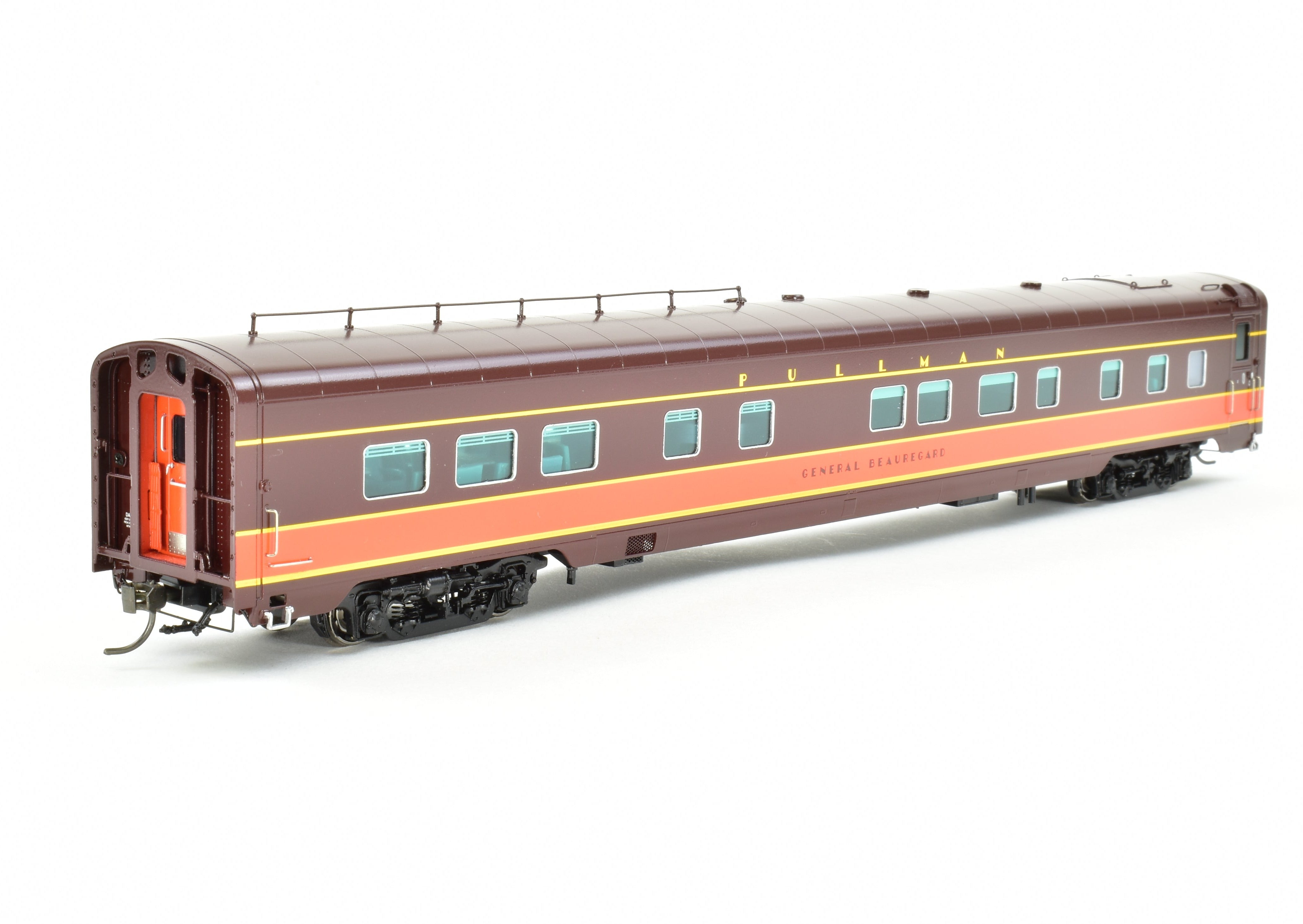 HO Scale Brass Model Train Set - Railway Classics Illinois Central 1942 Panama Limited 10-Car Set with EMD E6 AA Set F/P, Featuring ESU DCC & Sound System