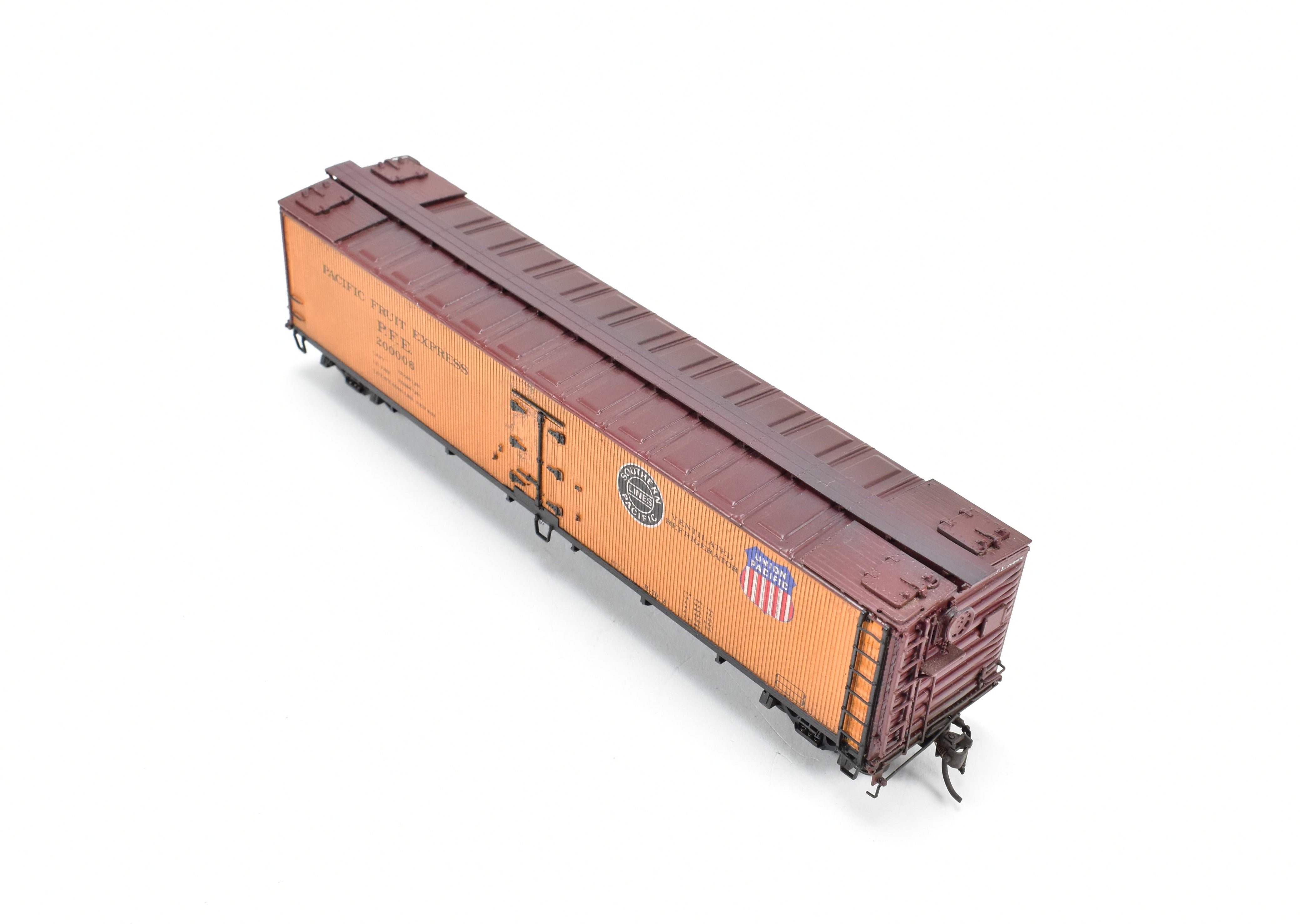 HO Brass Precision Scale Co. 52' R-70-2 Ice Refrigerator Car FP 200006 Weathered