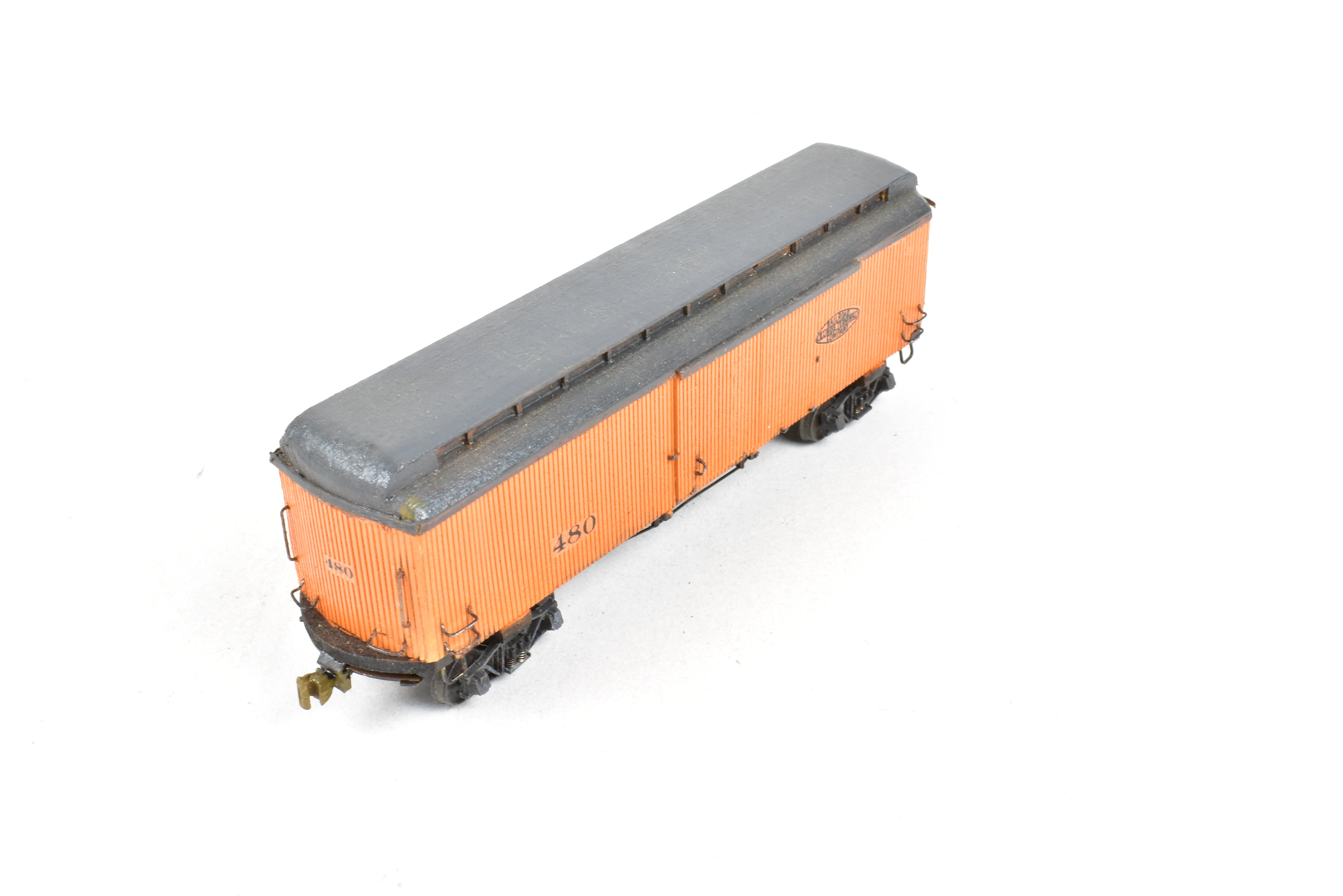 La Belle Woodworking Illinois Terminal Freight/Baggage Trailer #480, Well-Built & Painted
