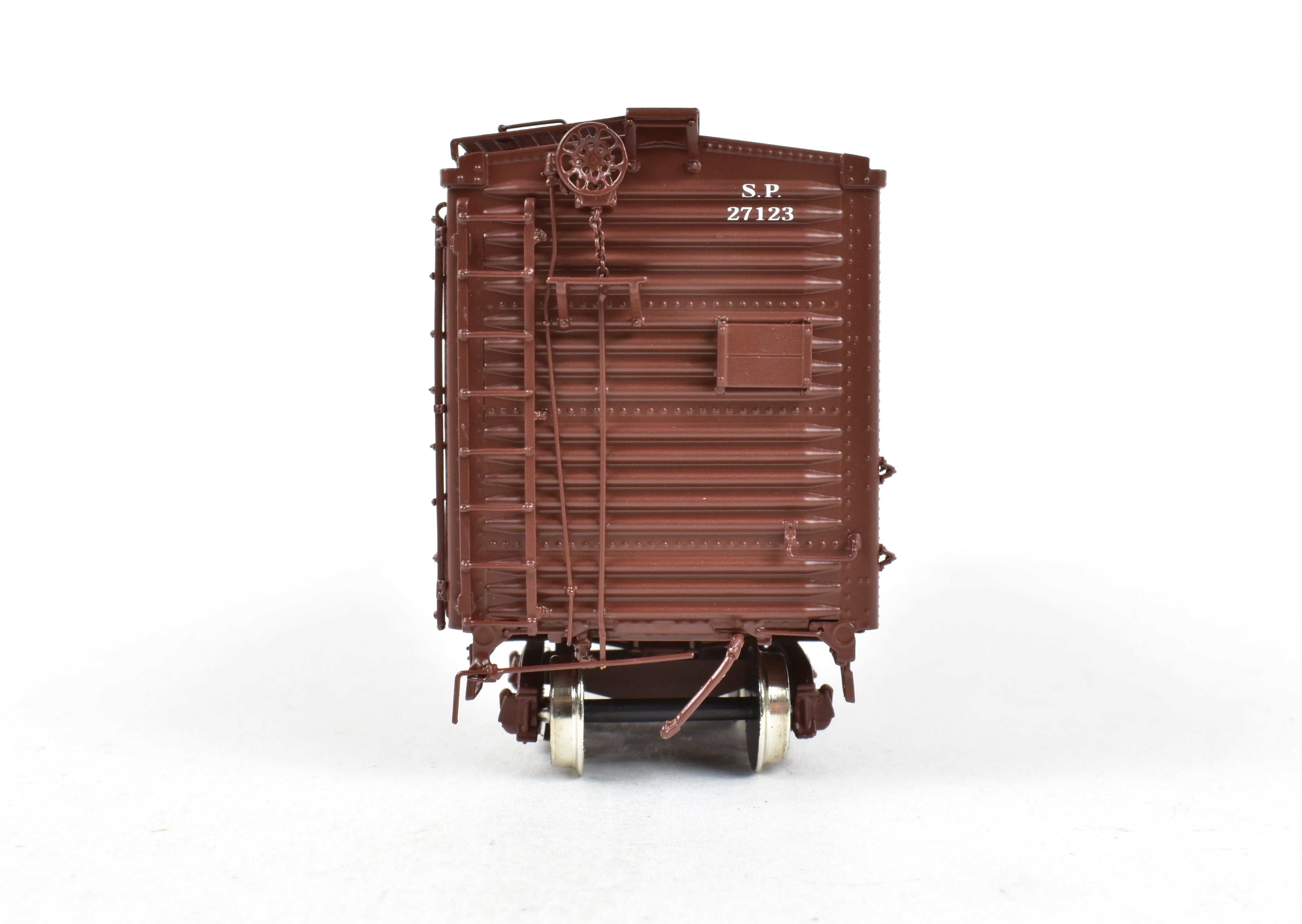 HO Scale Brass Challenger Imports CIL Southern Pacific Class B - 50 - 12 - A Rebuilt Steel Side Box Car Factory Painted with Number 27123