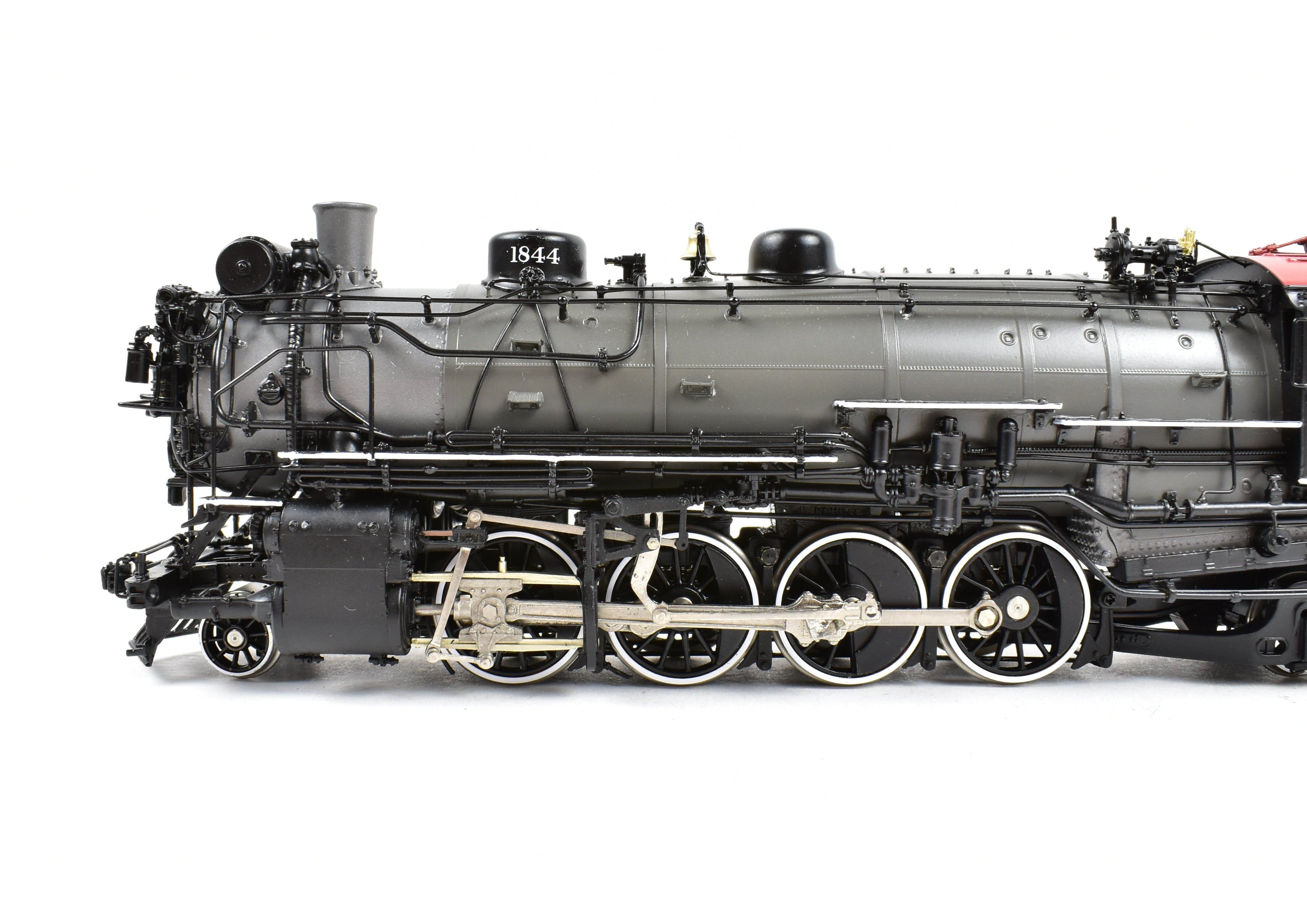 HO Scale Brass Model Train by W&R Enterprises - Northern Pacific Class W-5 2-8-2 Version 1, #1844 with Grey Boiler