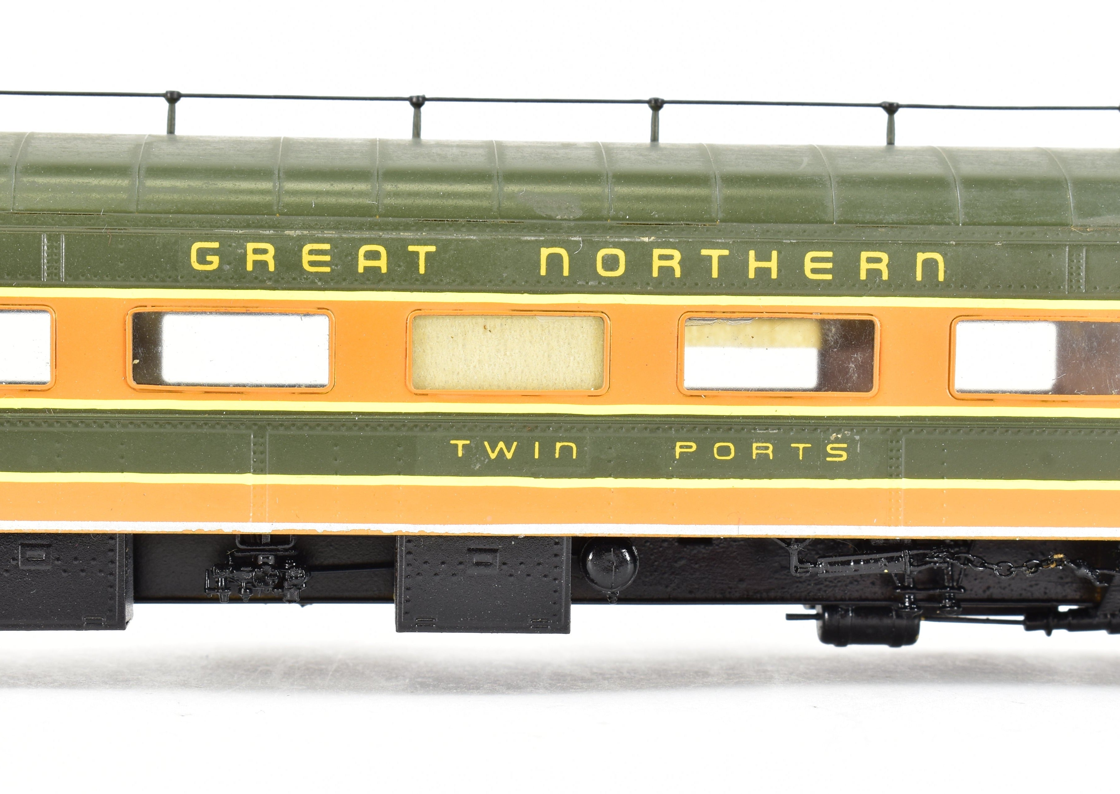 HO Scale Brass Oriental Limited Great Northern Buffet Parlor Observation Model Modified for Mid - Train Service, CP Brand