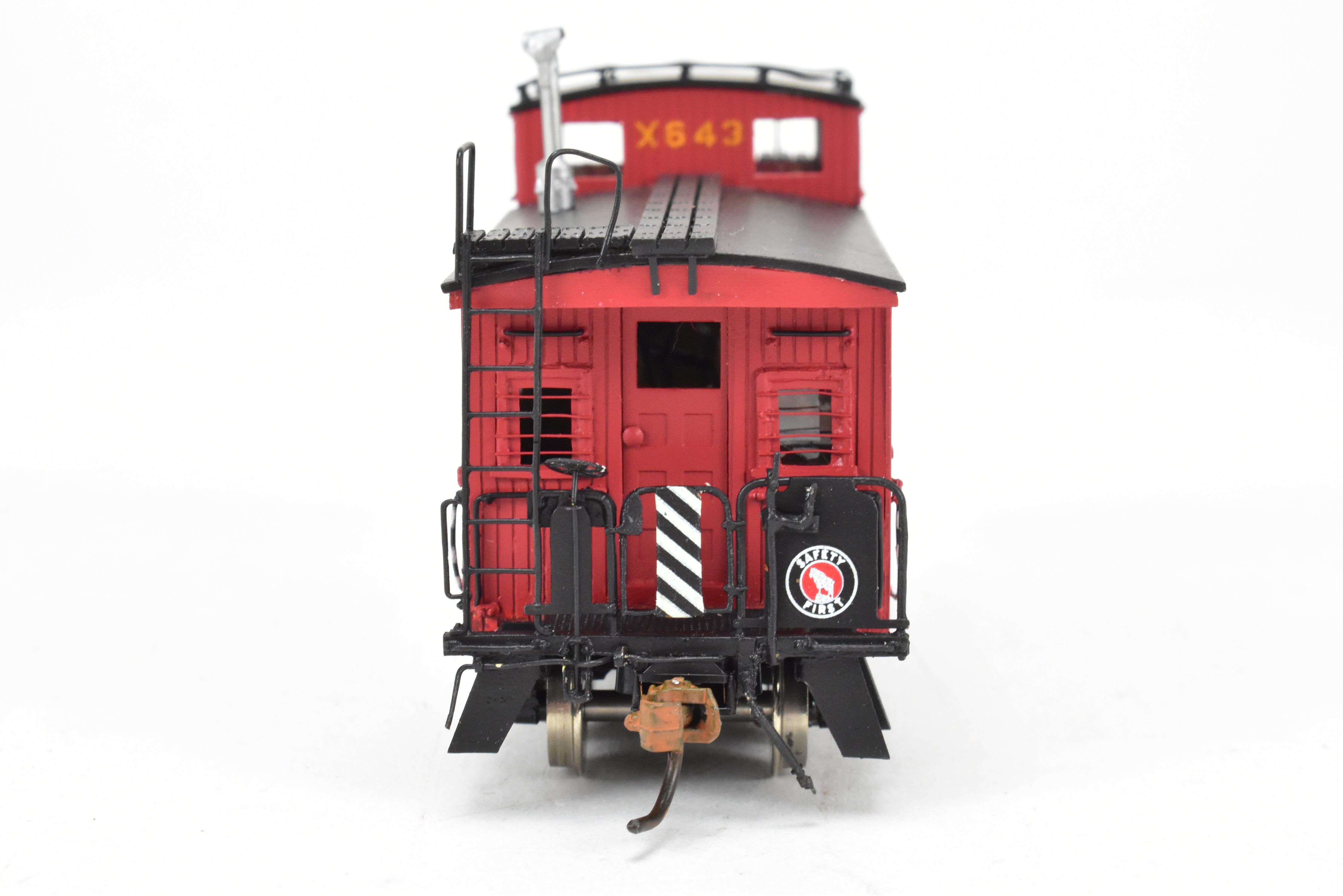 HO Scale Brass American Model Company GN 25-Foot Wood Caboose C/P #X643