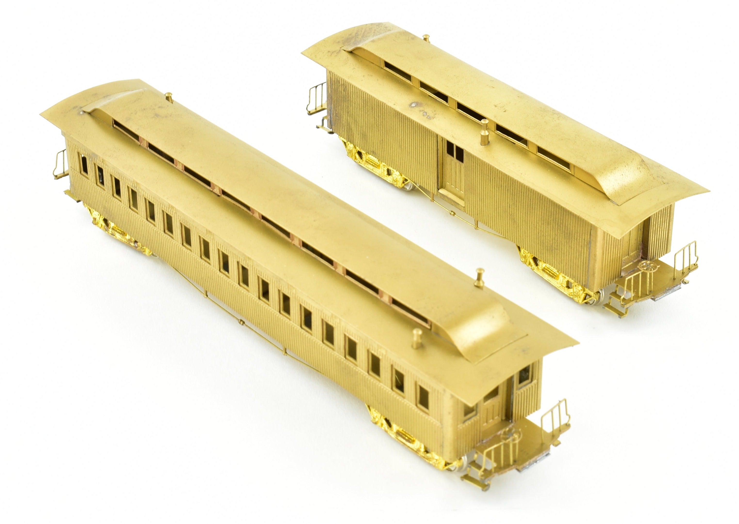 HO Scale Brass Gem Models Collectible Central Pacific Promontory Two - Car Set for Model Train Enthusiasts