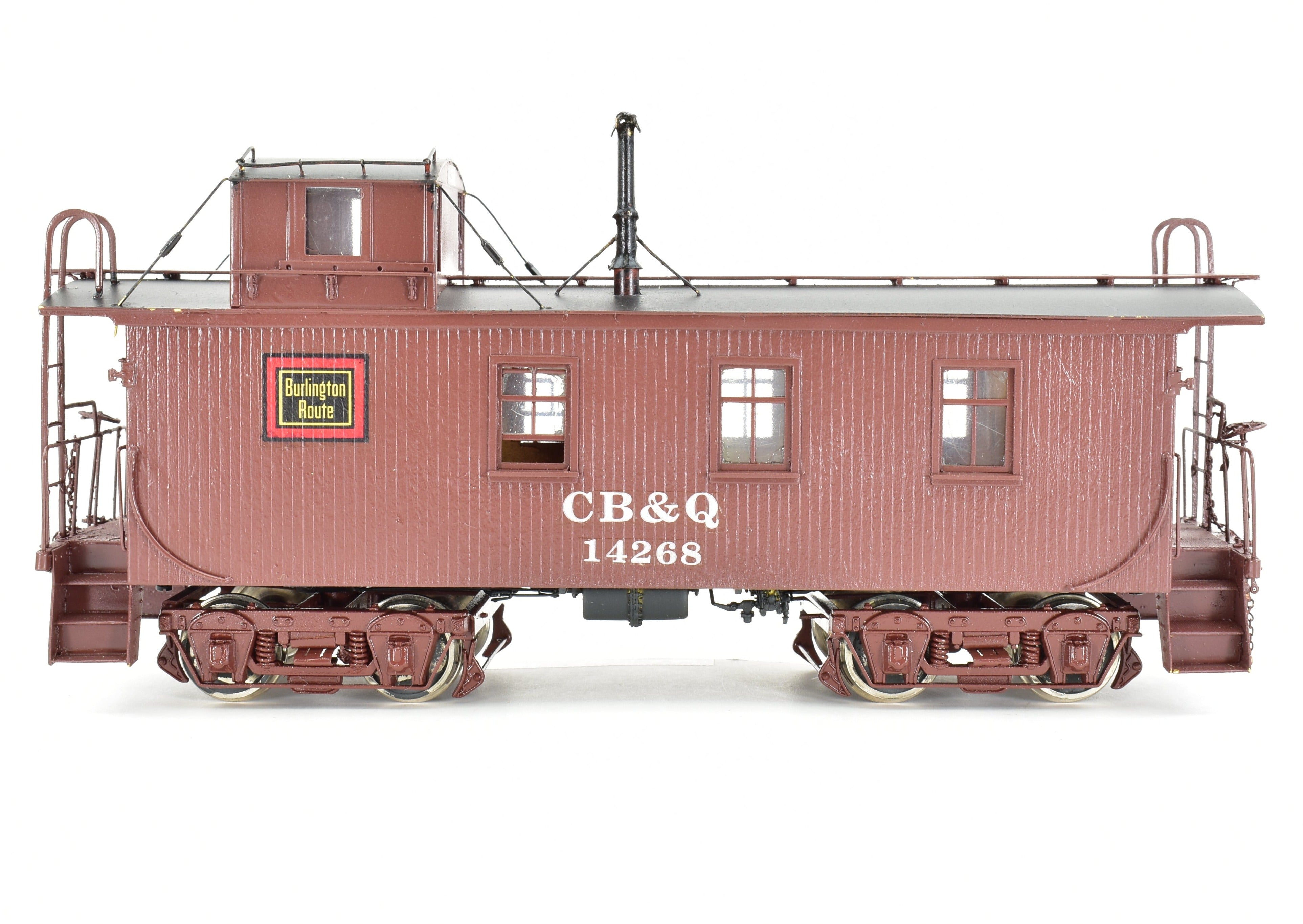 O Scale Oriental Limited CB&Q Burlington Route NE-1 Custom Painted Wood Caboose