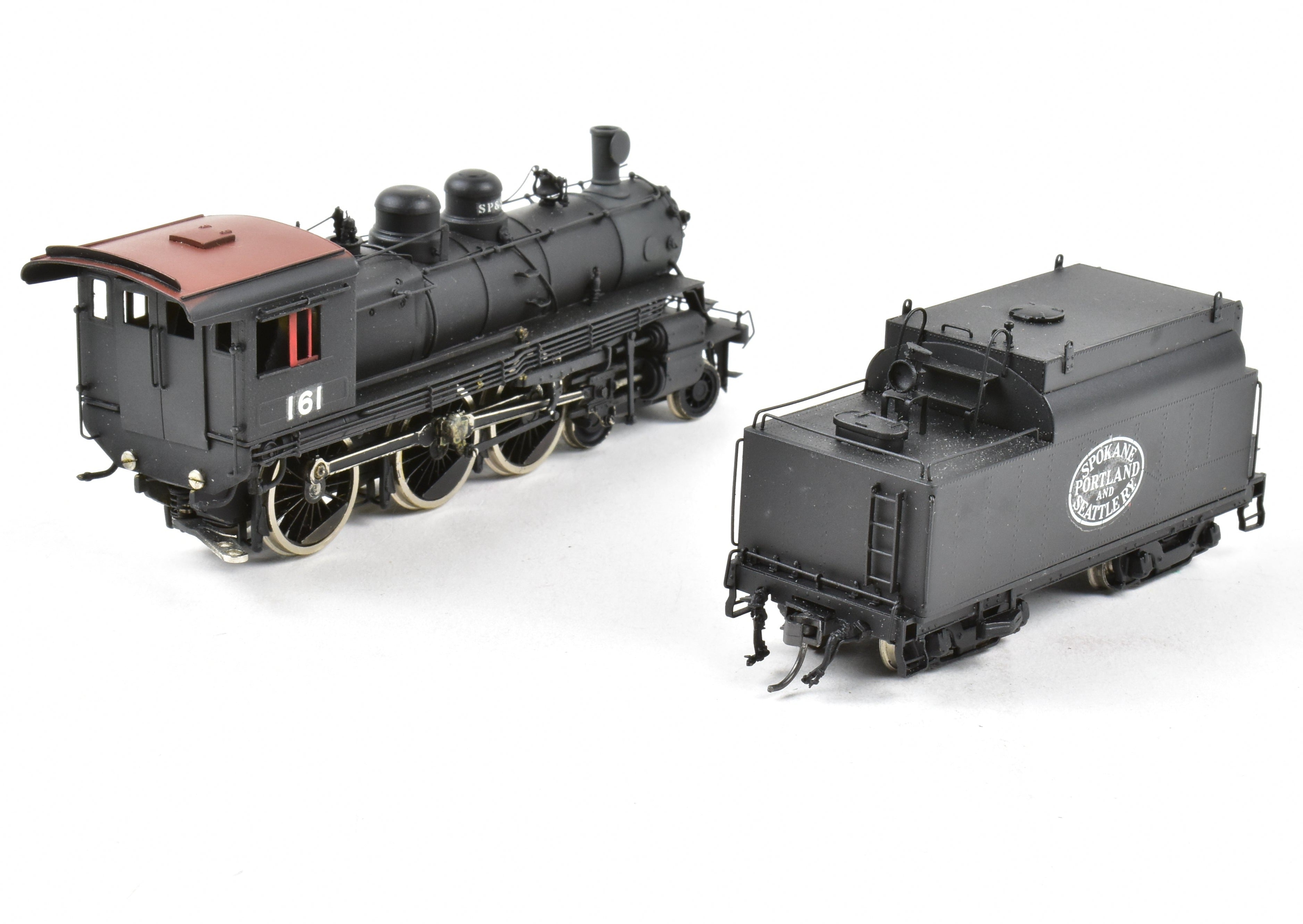 HO Scale Brass Model Train by Overland Models Inc. - Great Northern 4-6-0 E-15 Custom Painted for Spokane Portland & Seattle