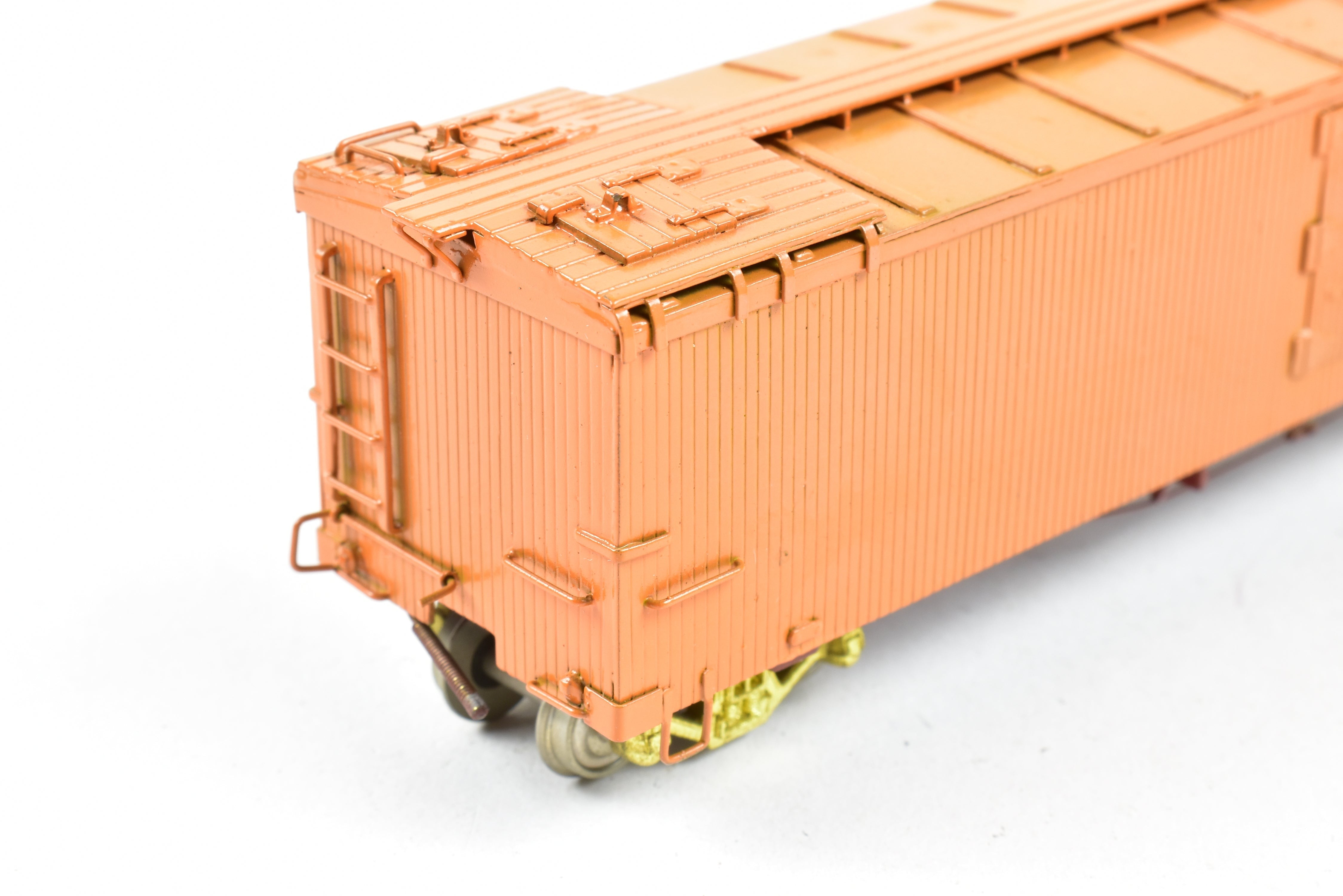 HOn3 Brass Empire Midland D&RGW Orange Painted 40' Refrigerator Car