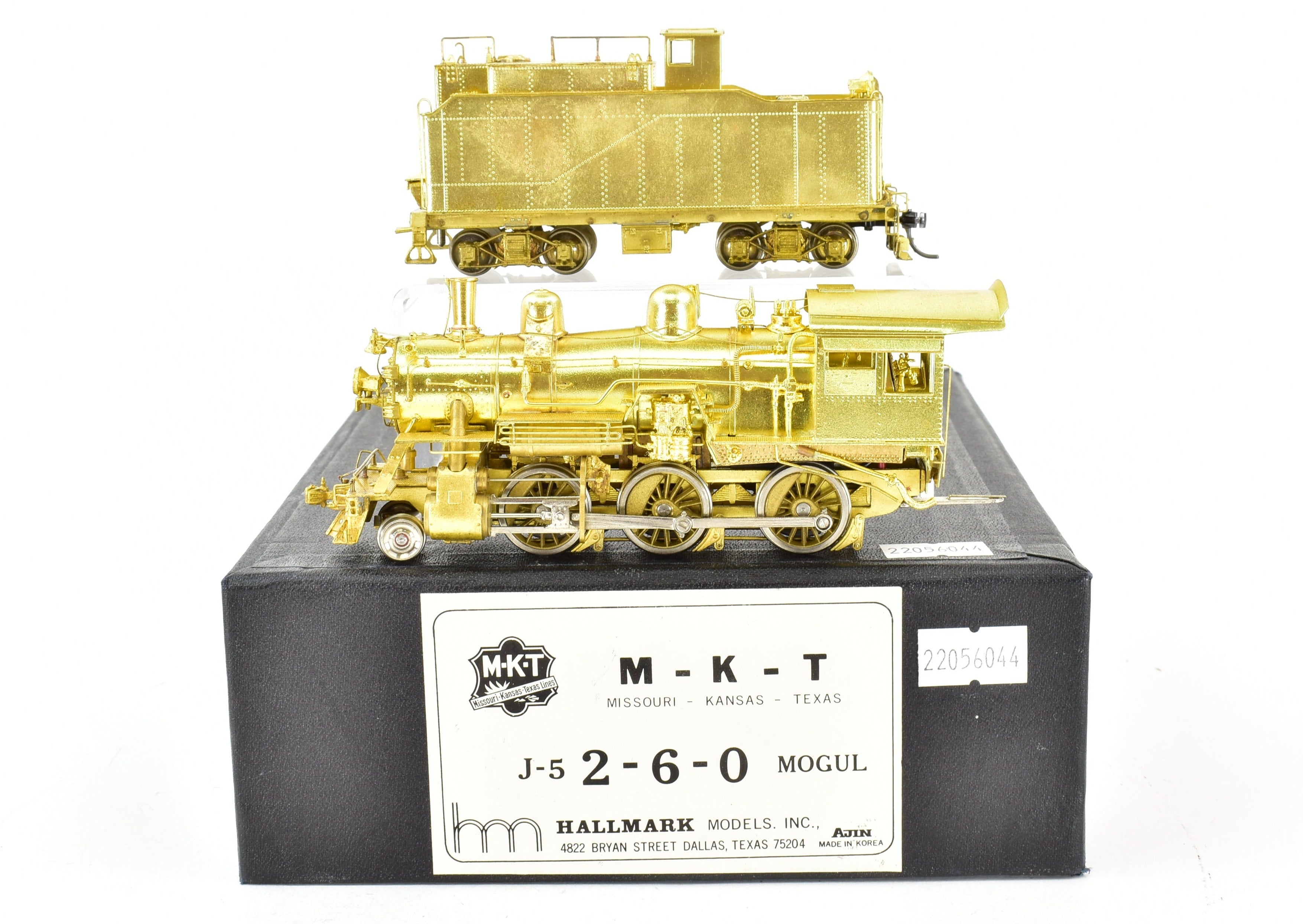 HO Scale Brass Hallmark Model Train - Missouri Kansas Texas J - 5 Class 2 - 6 - 0 Mogul Locomotive