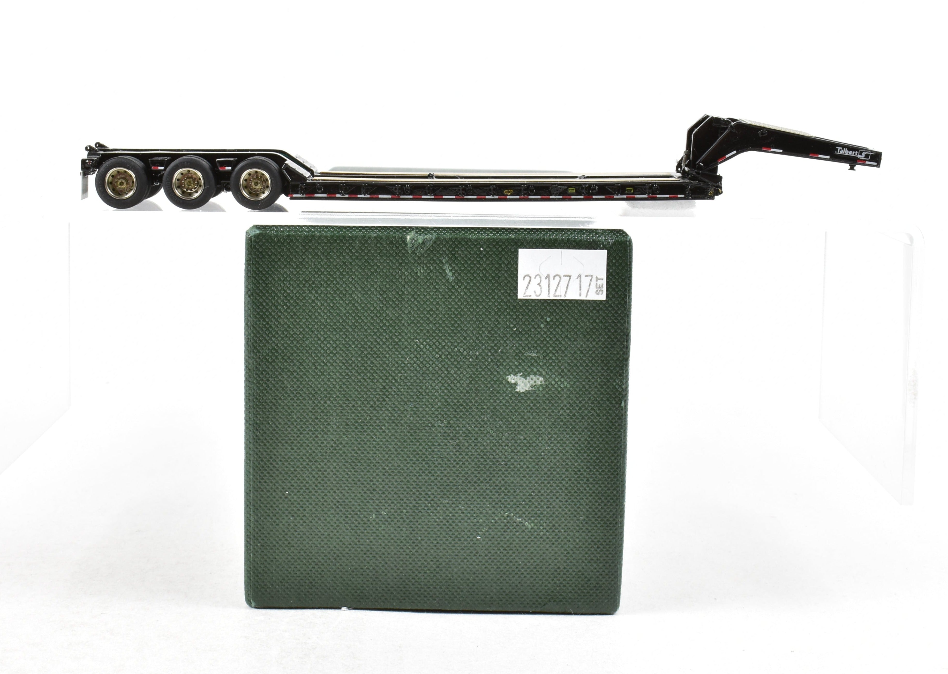 High-Quality HO Scale Brass Construction Classic Mint Collectibles Talbert 55SA Low Boy Trailer with Factory-Painted Black Finish and Fine Details
