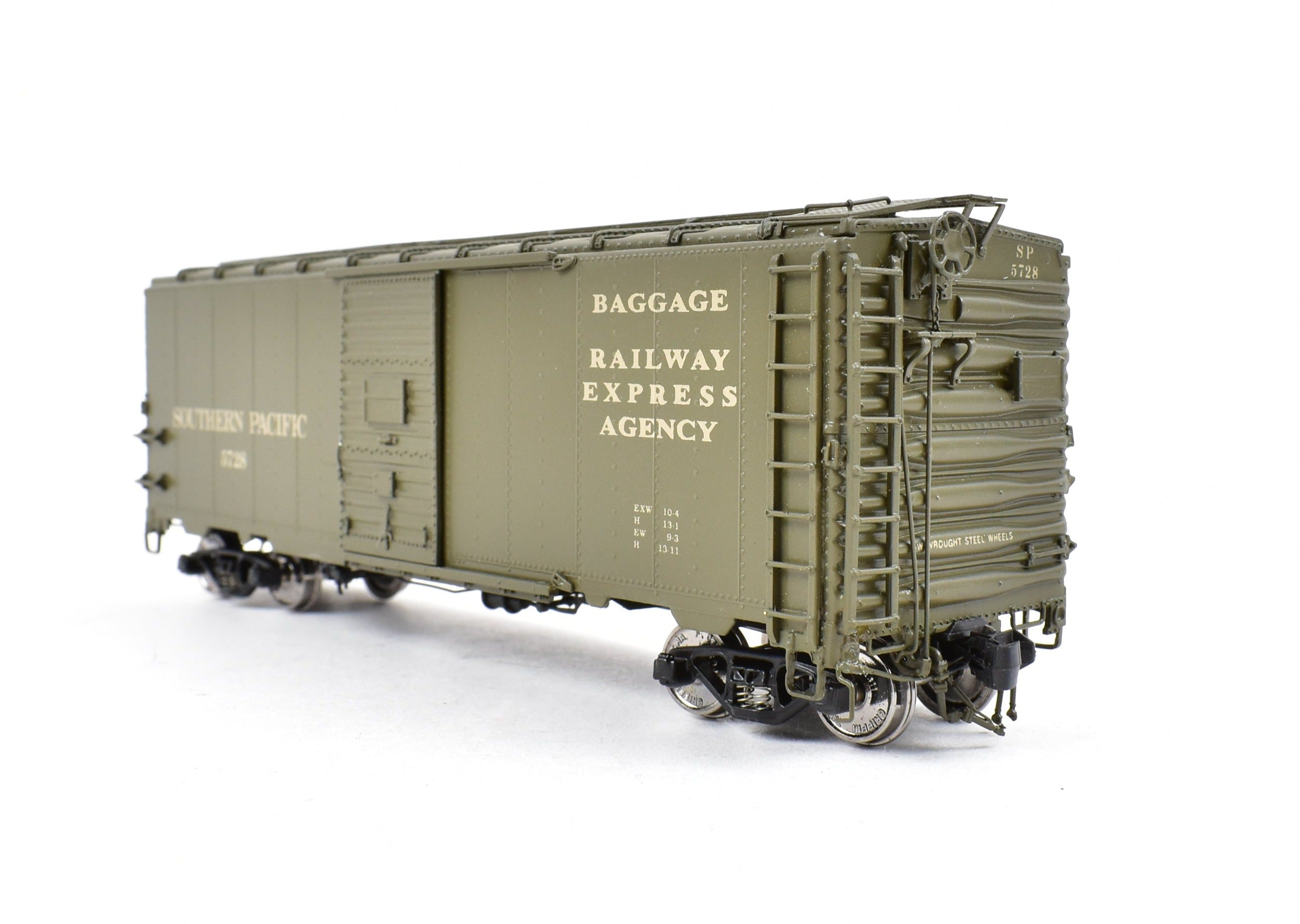 HO Scale Brass Southern Pacific B-50-24 Express Boxcar No. 5728 FP by Beaver Creek