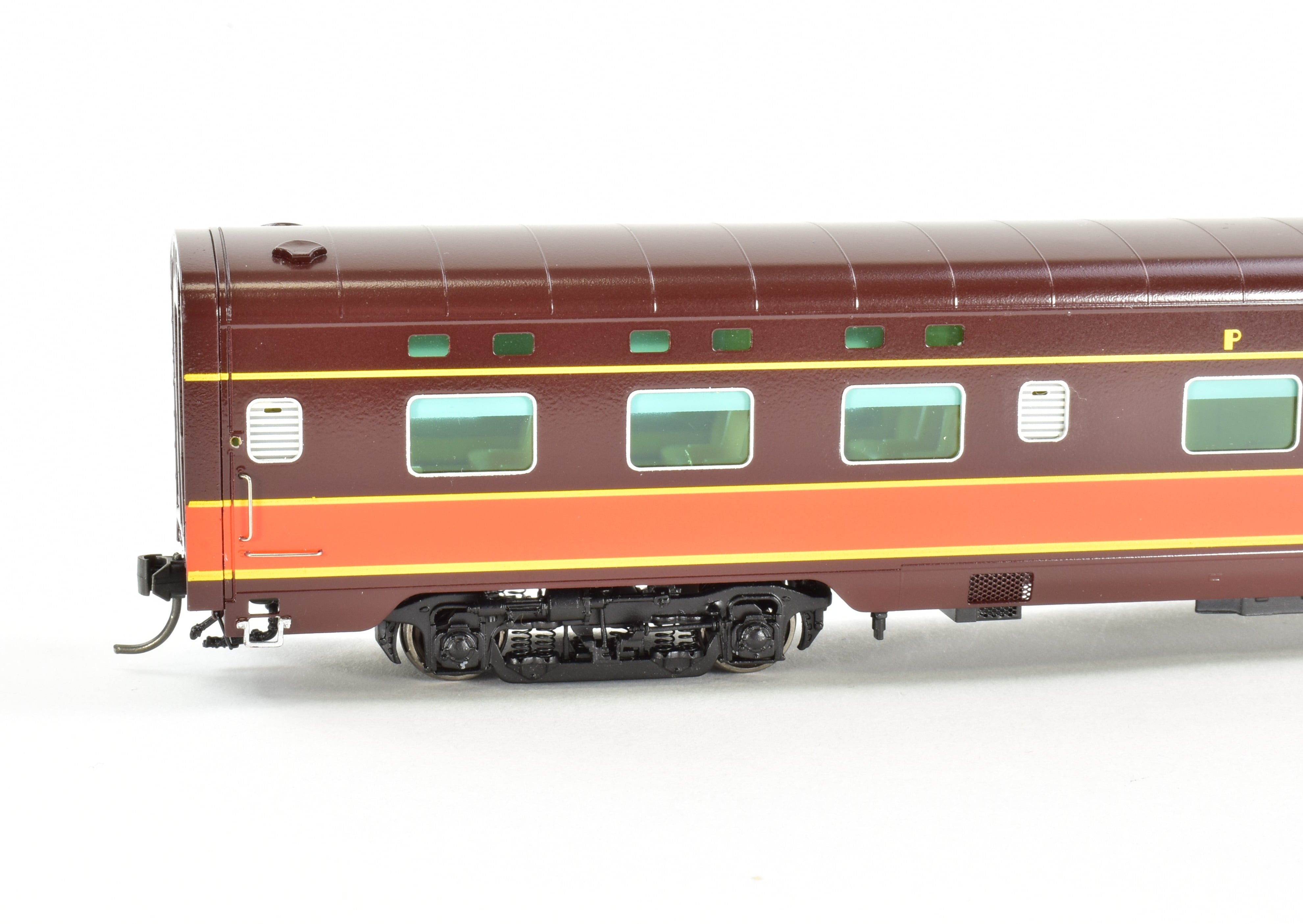 HO Scale Brass Model Train Set - Railway Classics Illinois Central 1942 Panama Limited 10-Car Set with EMD E6 AA Set F/P, Featuring ESU DCC & Sound System