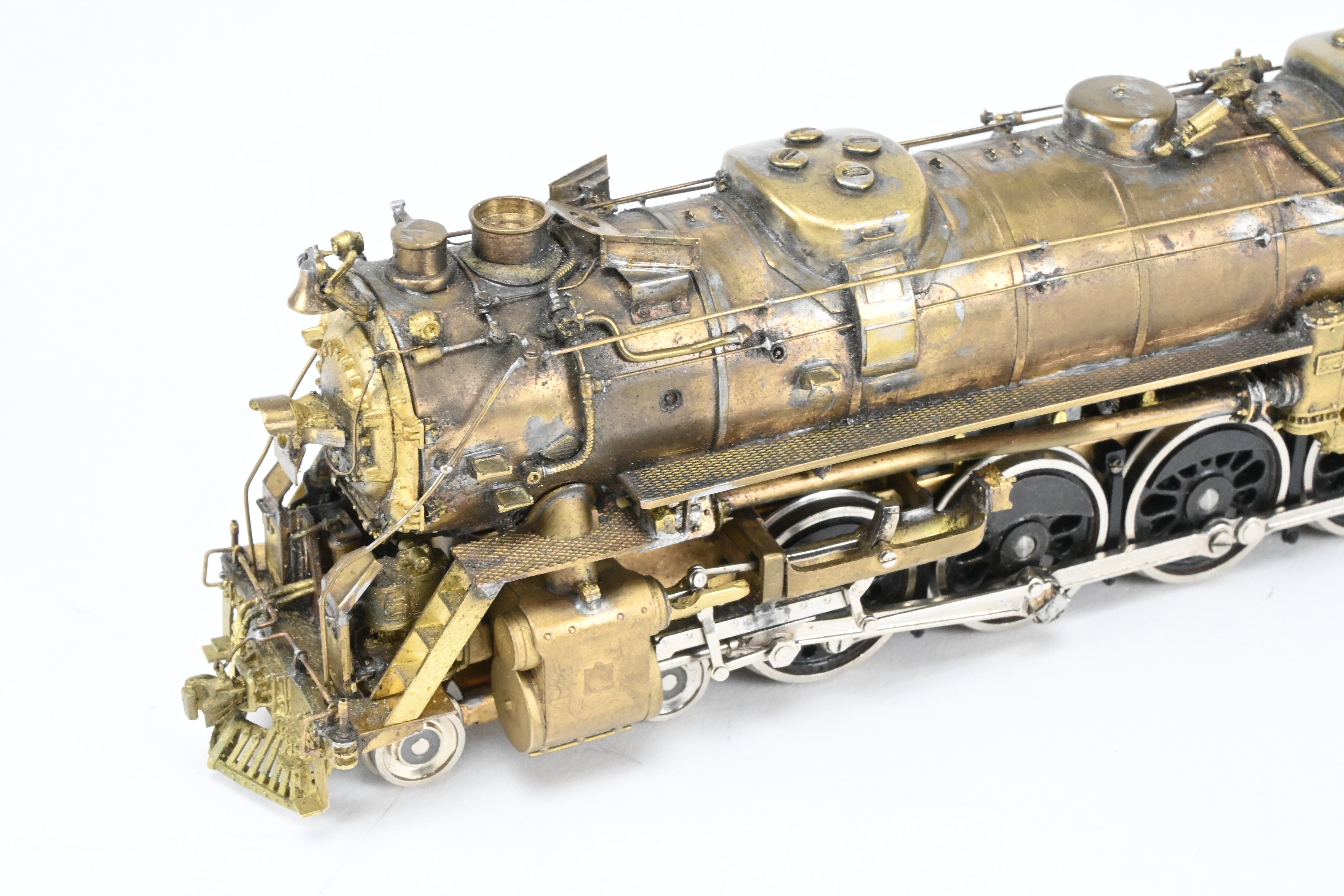 HO Scale Custom-Made Brass Model Train - Missouri Pacific 2100 Series 4-8-4 Locomotive, Specifically Built as No. 2104, a One-of-a-Kind Creation by Joe G. Collias