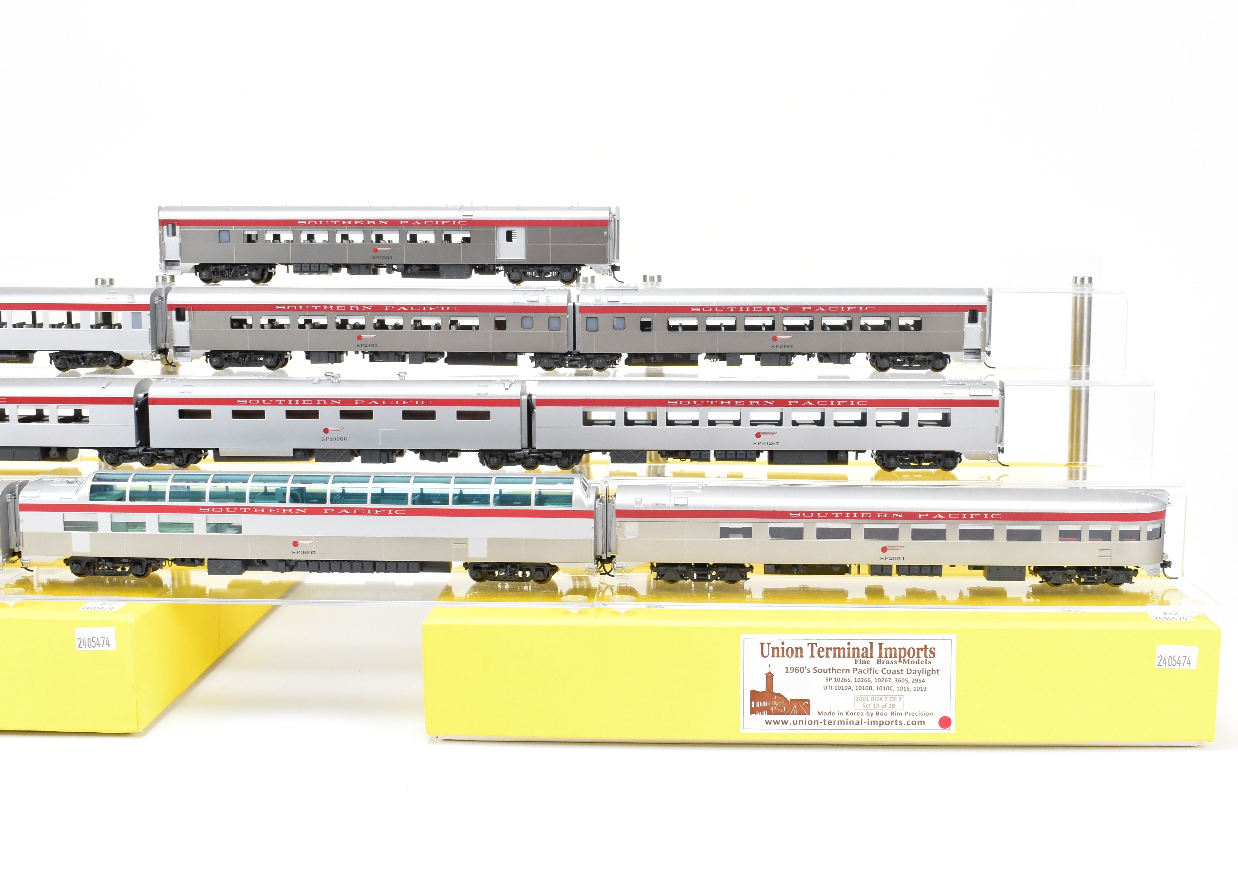 1960s HO Scale Brass SP Coast Daylight 10-Car Set by UTI