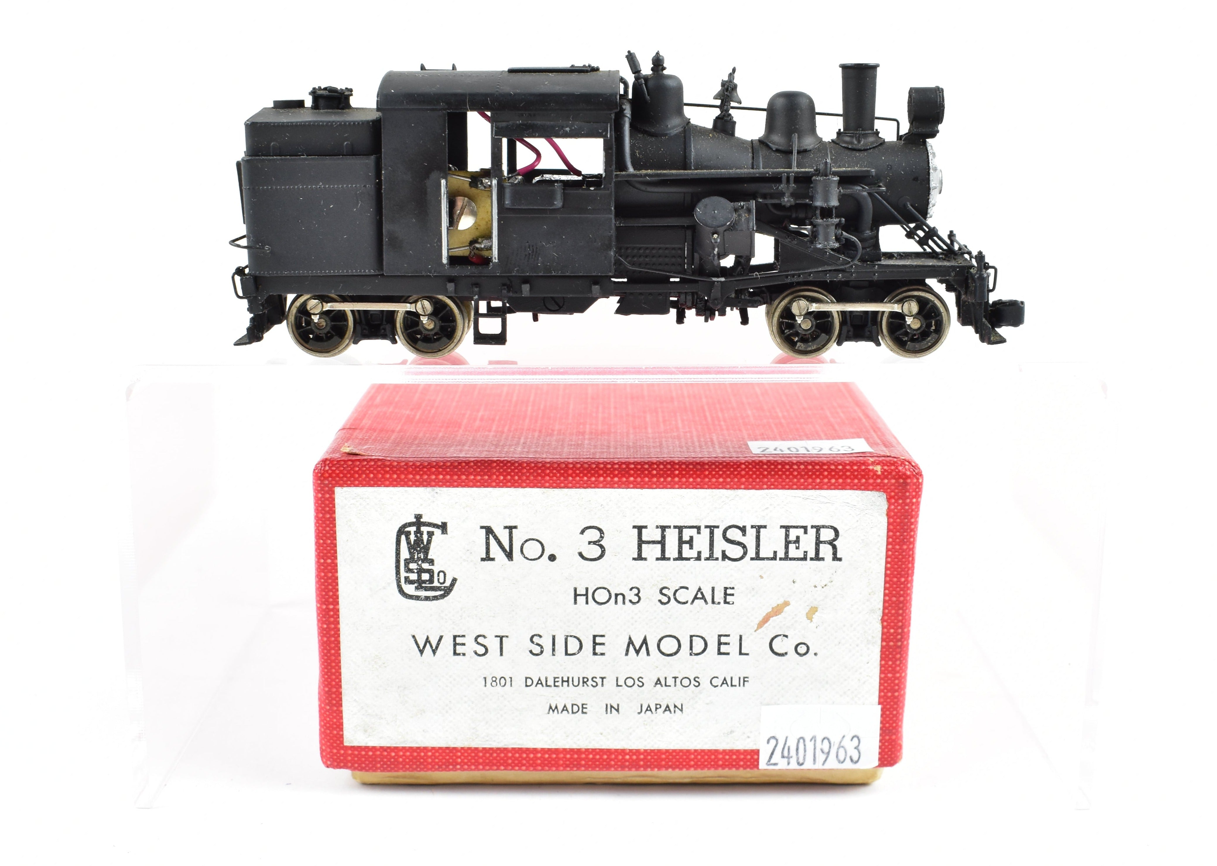 HOn3 Scale Brass Westside Model Co. Westside Lumber Co. Heisler #3 Model Train - As Is Condition
