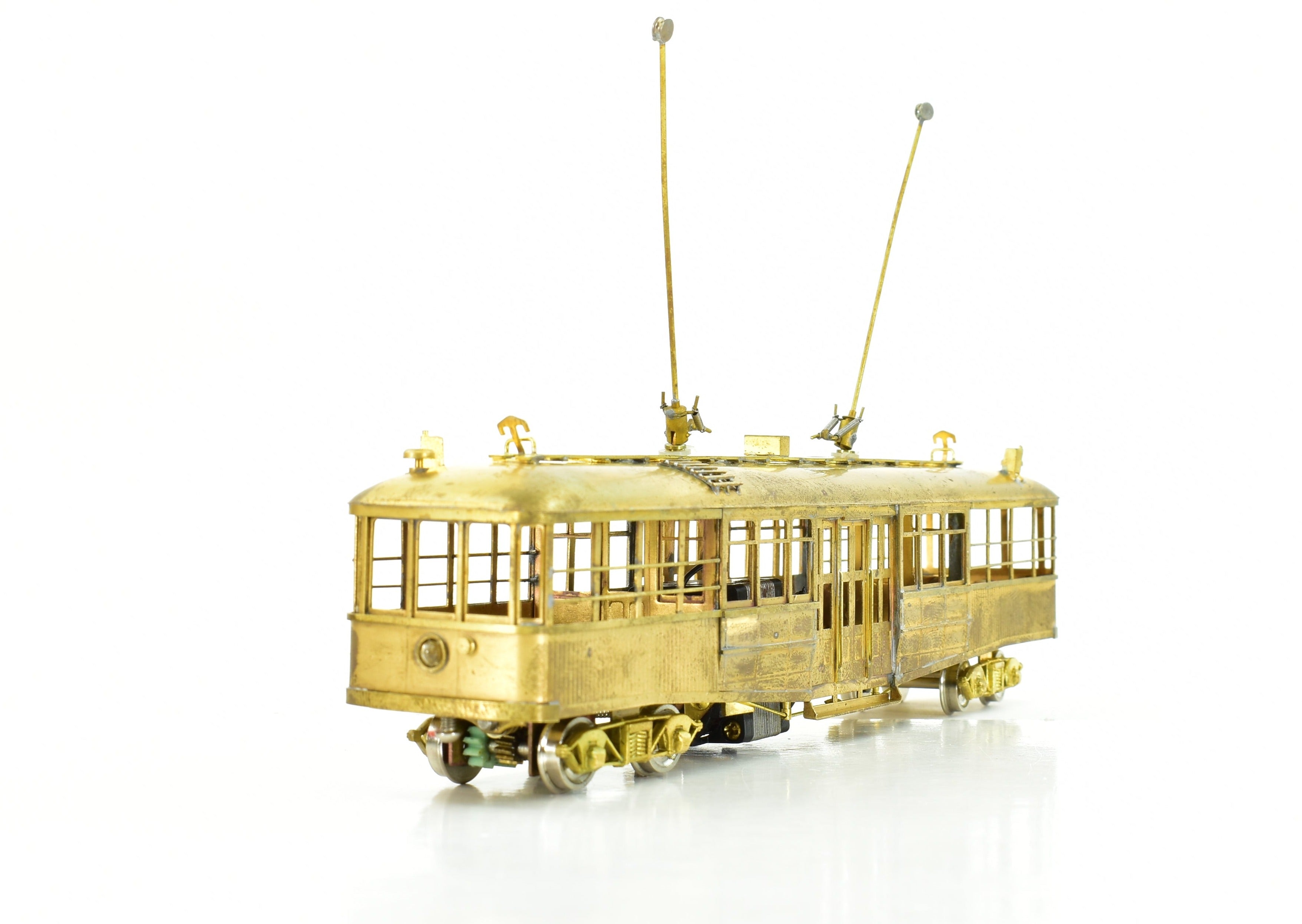 HO Scale Brass Los Angeles Railway Type CE Streetcar by S. Soho & Co. LARY - Sold As Is Condition