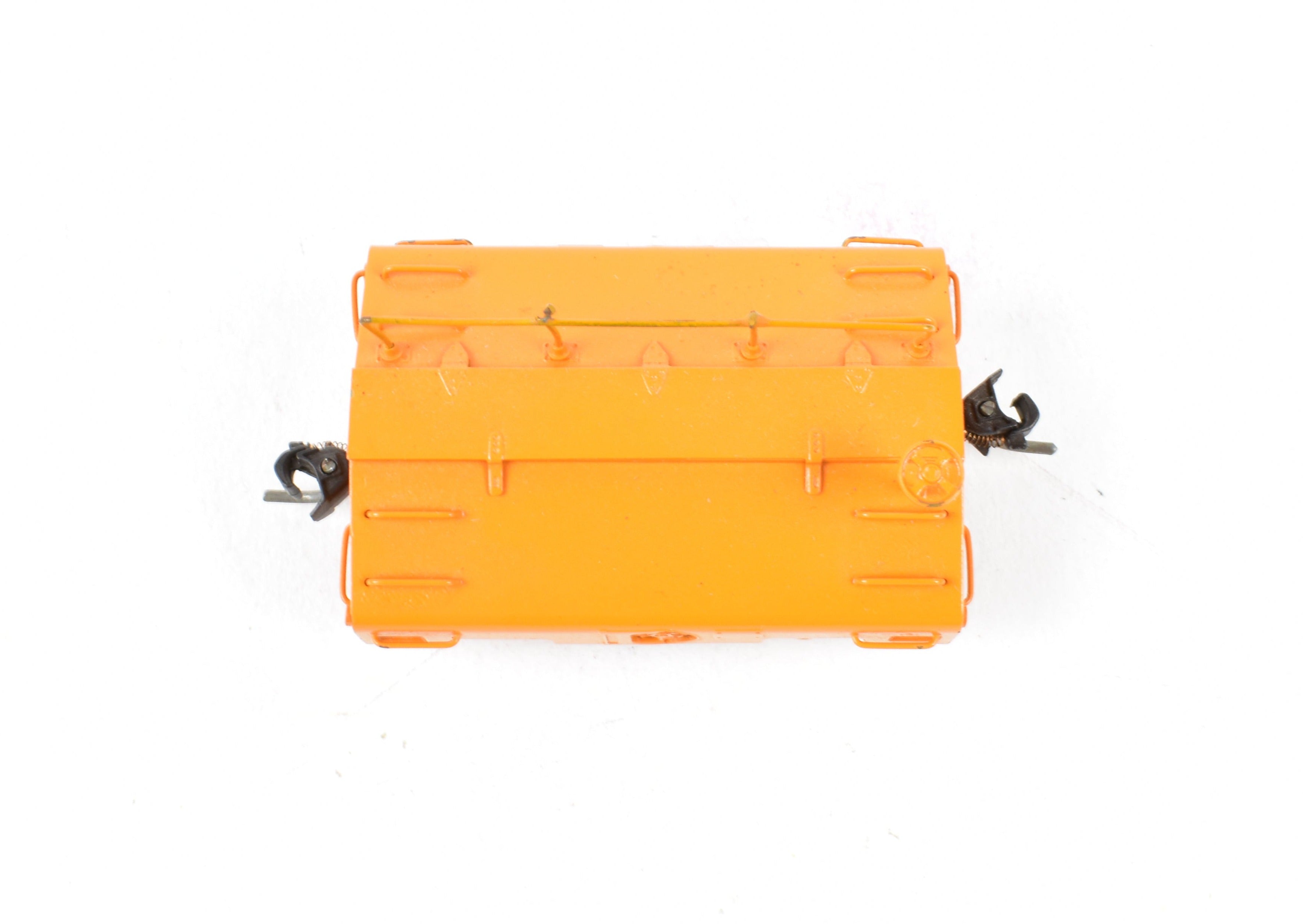 HO Scale Brass Hallmark Models Various Roads 80,000-Pound Capacity Scale Test Car with Partial Orange Paint