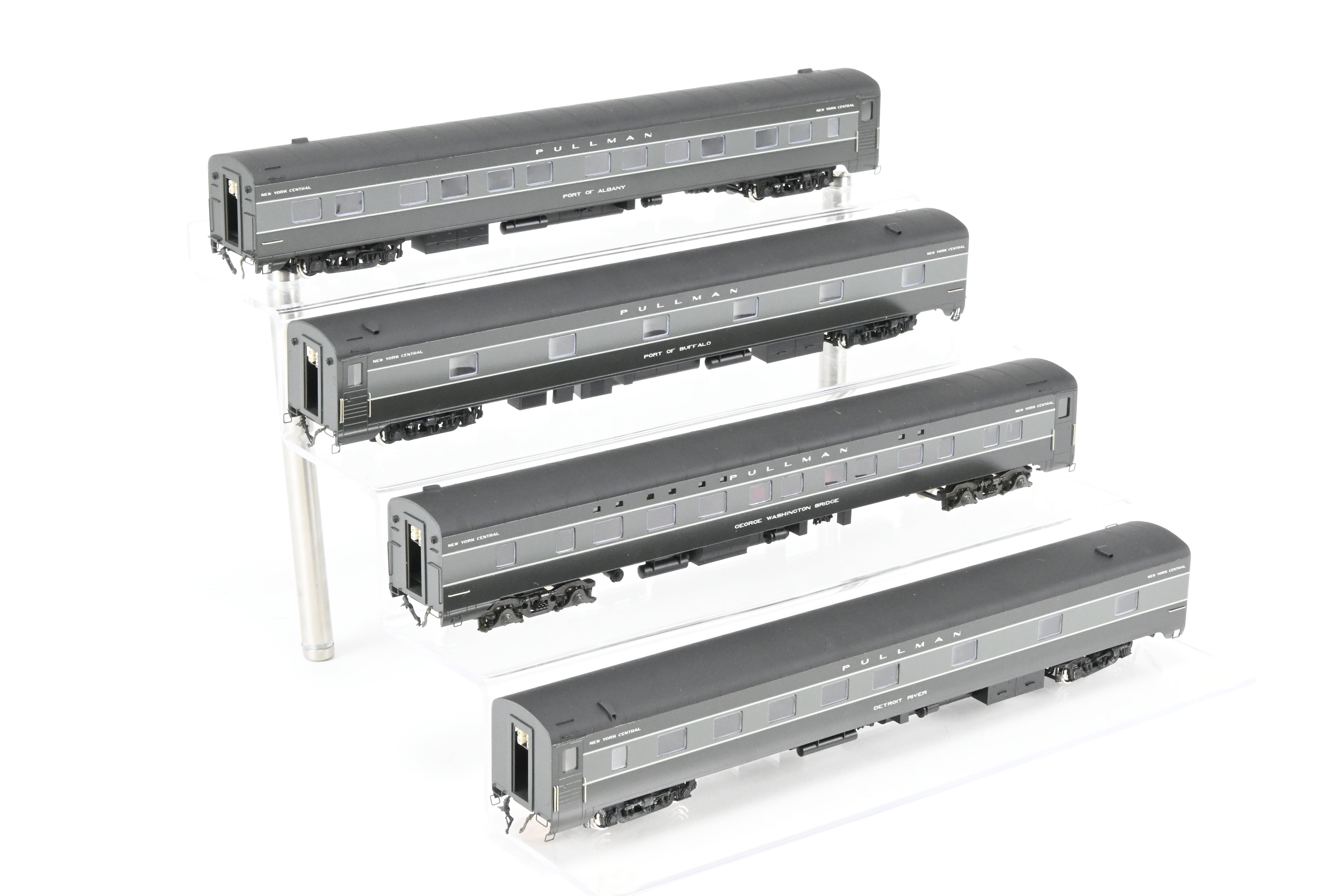 High - Quality HO Scale Brass Erie Limited 8 - Car Set Representing New York Central's 20th Century Limited in 1948, Factory - Painted, Set #2