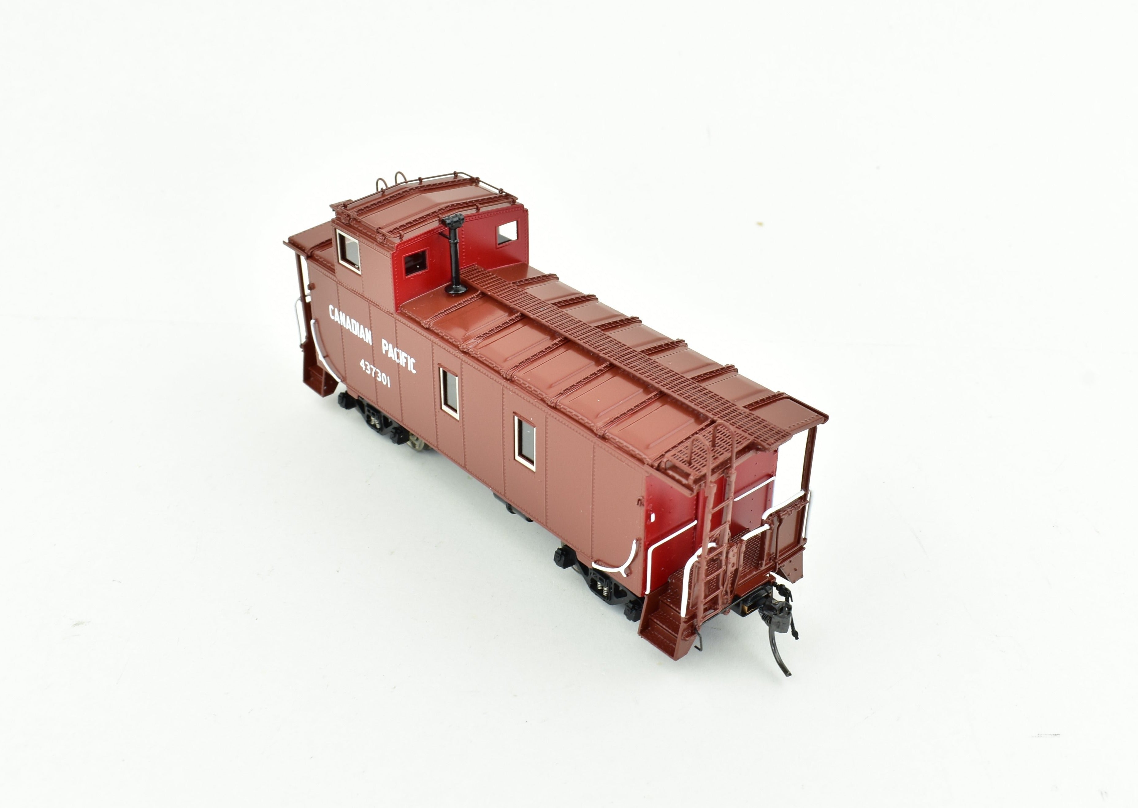 HO Scale Brass Canadian Pacific Steel Caboose by Overland Models, Inc. (OMI), Factory Painted with #437301 Decoration