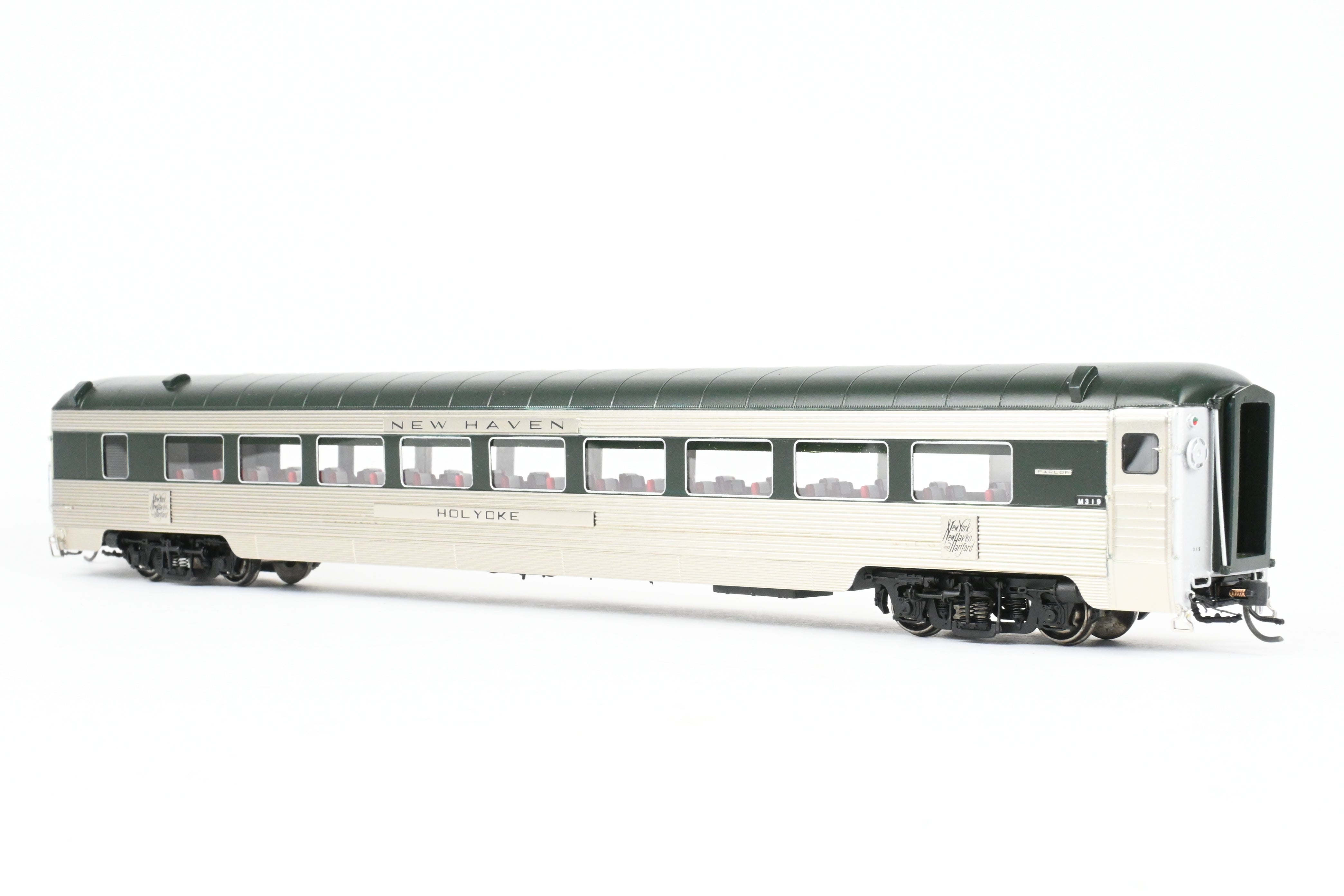 HO Scale Brass Model Railway Classics New Haven City Series Parlor Car - FP Holyoke No. 319, 1948 Era Merchants Limited Edition