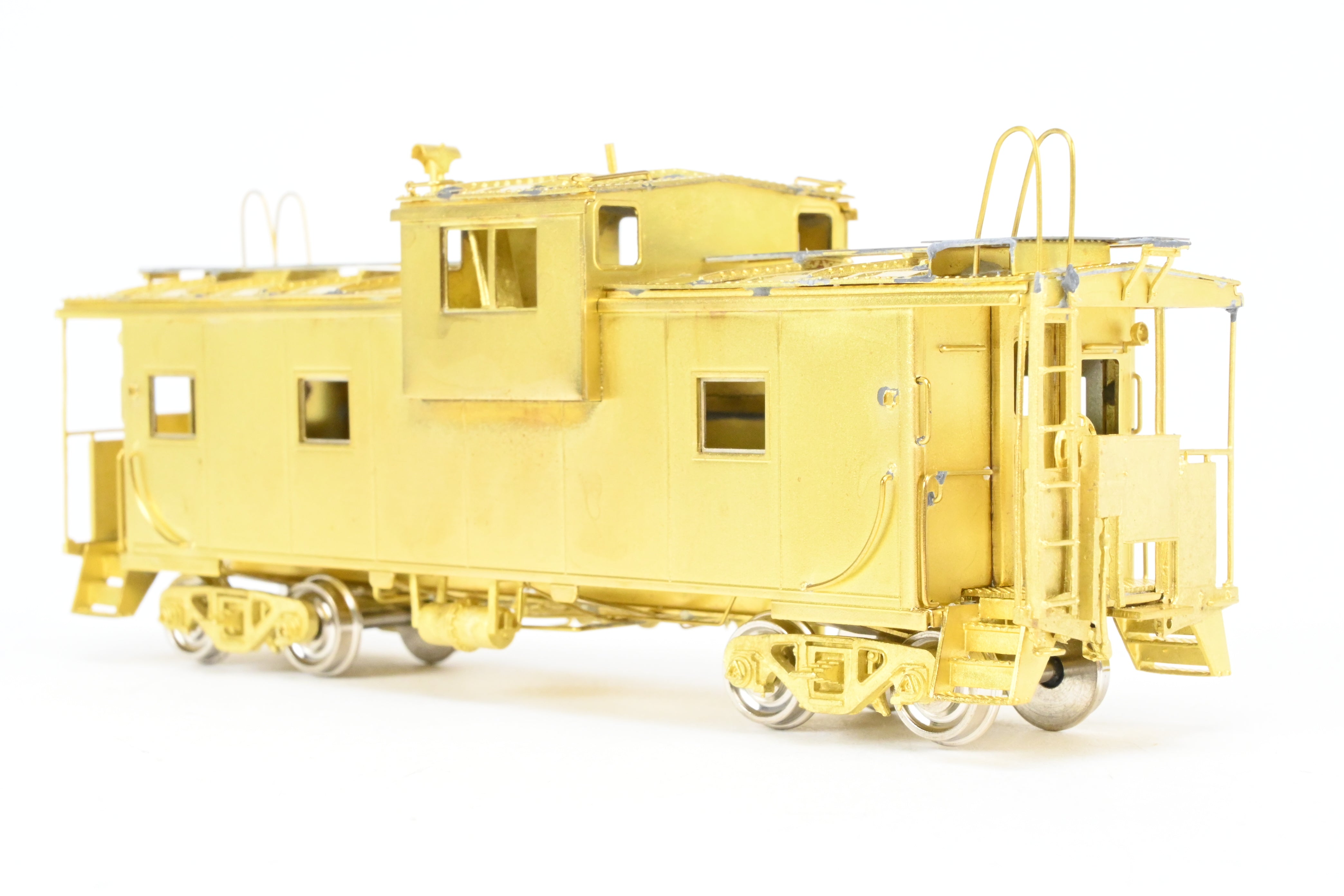 HO Scale Brass Connecting OMI - Overland Models, Inc. Spokane, Portland & Seattle International Wide Vision Caboose Model for Railroad Enthusiasts