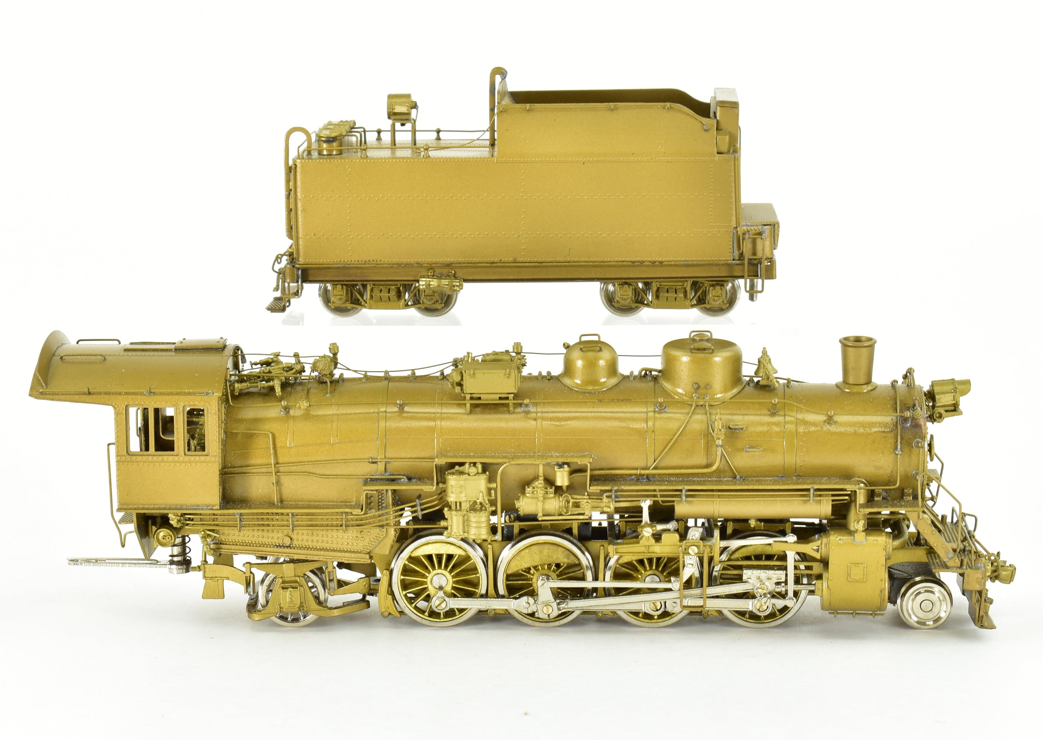 HO Scale Brass Model of Oriental Limited CB&Q - Burlington Route O - 1a 2 - 8 - 2 Steam Locomotive