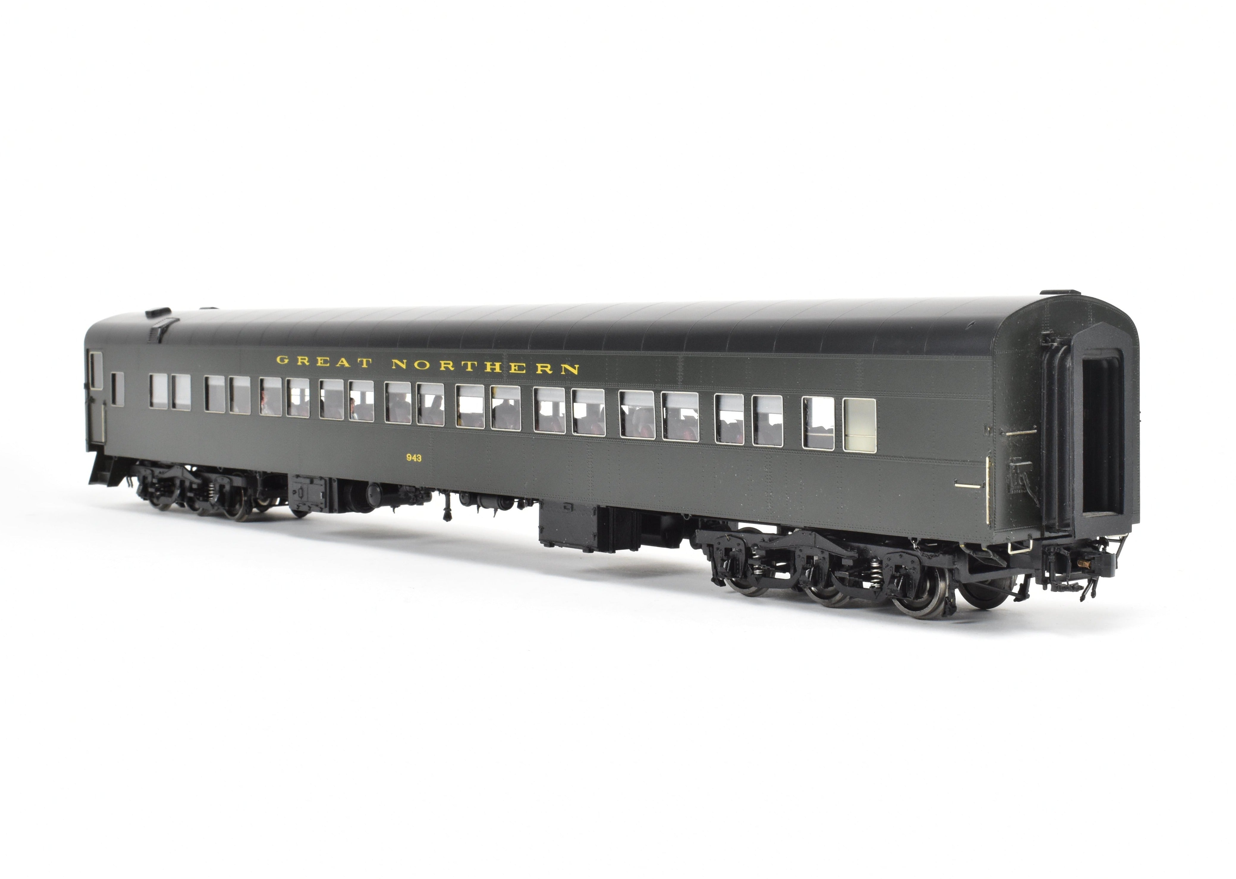 O Scale Precision Scale Co. (PSC) Brass Great Northern First Class HW Streamlined Chair Car Model F/P #943 - Without Original Box