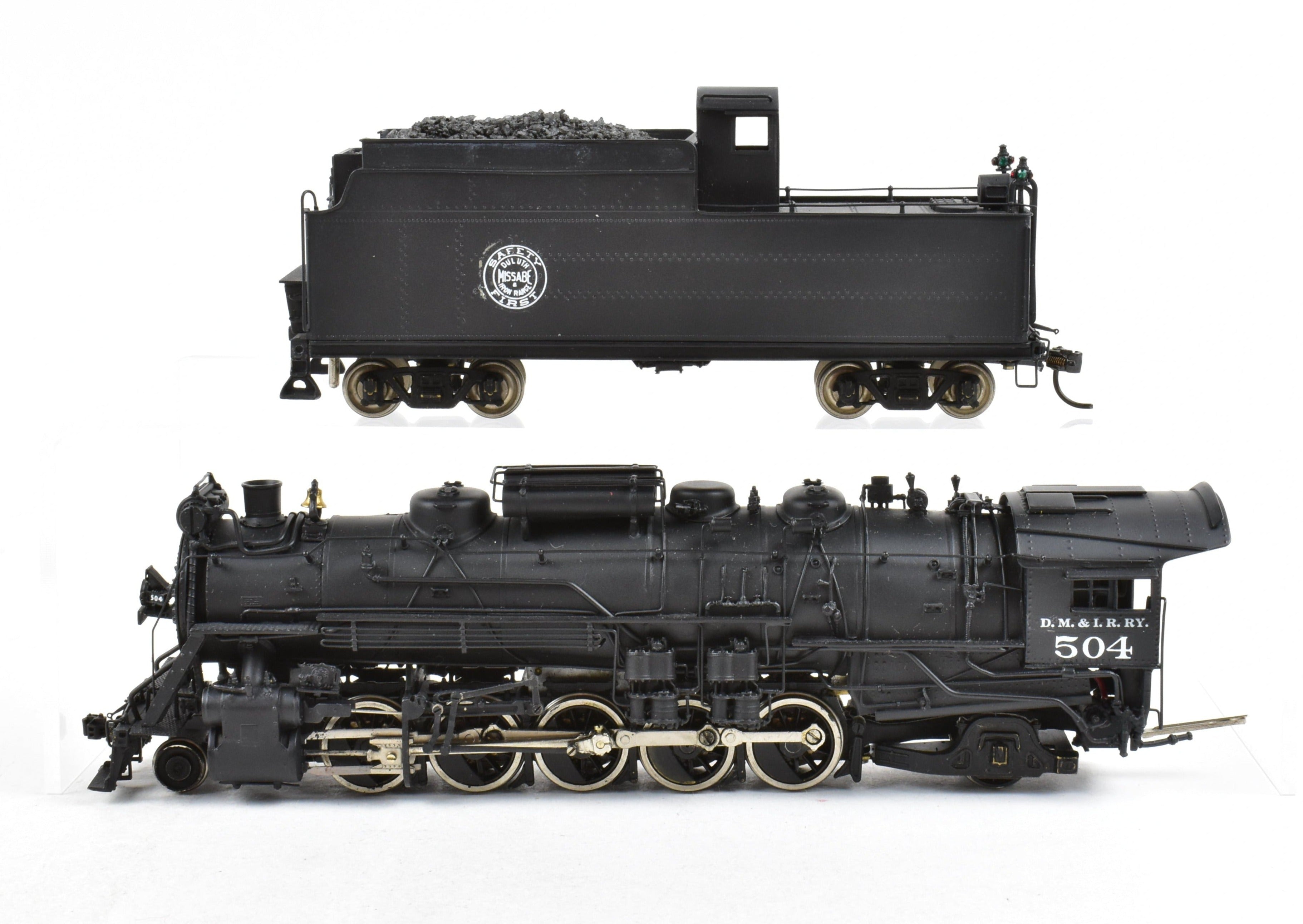 HO Brass Key Imports DM&IR 2-10-2 Santa Fe Class E Custom Painted Locomotive No. 504
