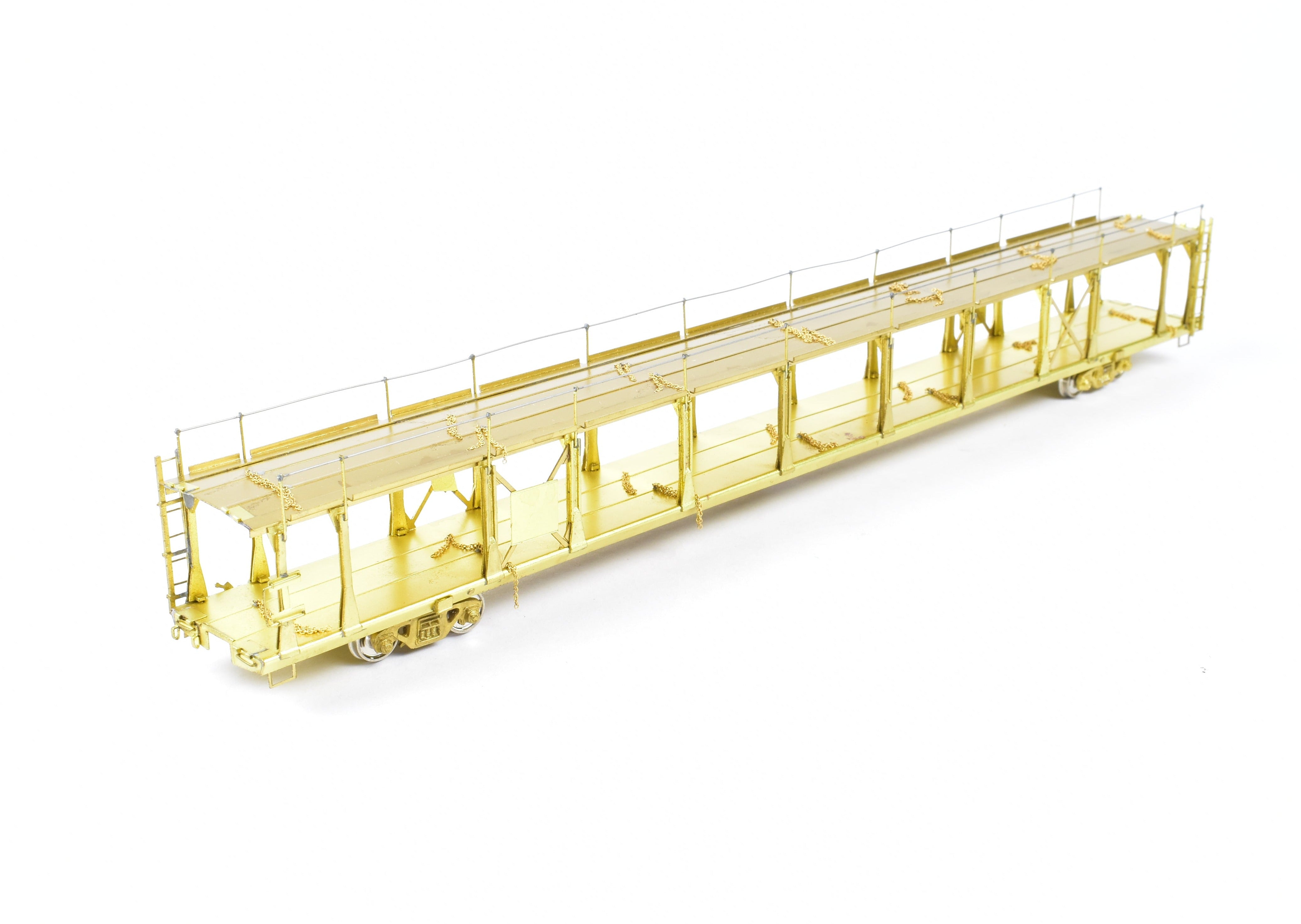 HO Brass Bi - Level Open Auto Rack by OMI Overland Models, Inc. for Various Roads