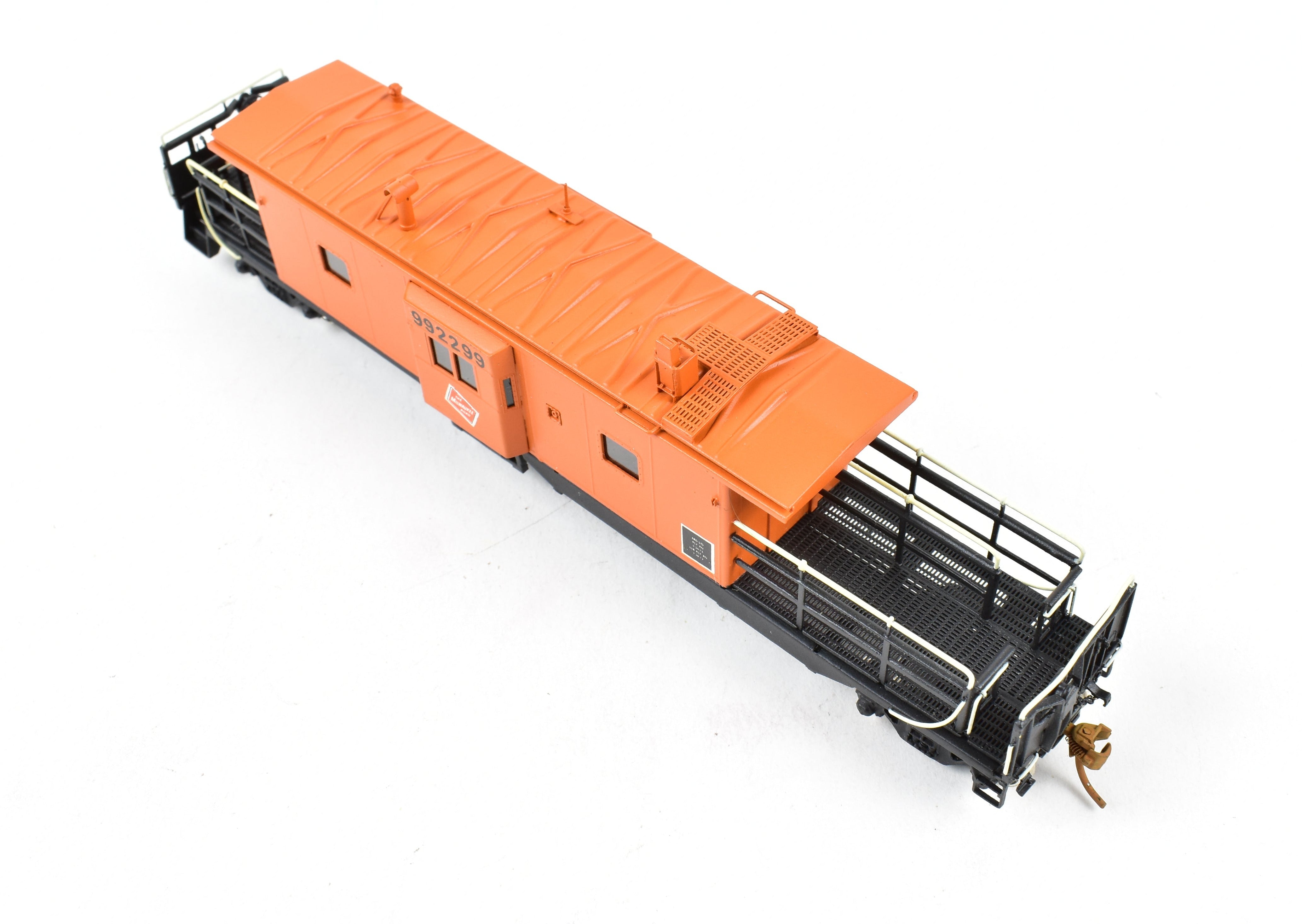 HO Scale Brass OMI - Overland Models, Inc. Milwaukee Road Bay Window Long Caboose Professionally Painted Model Train Car
