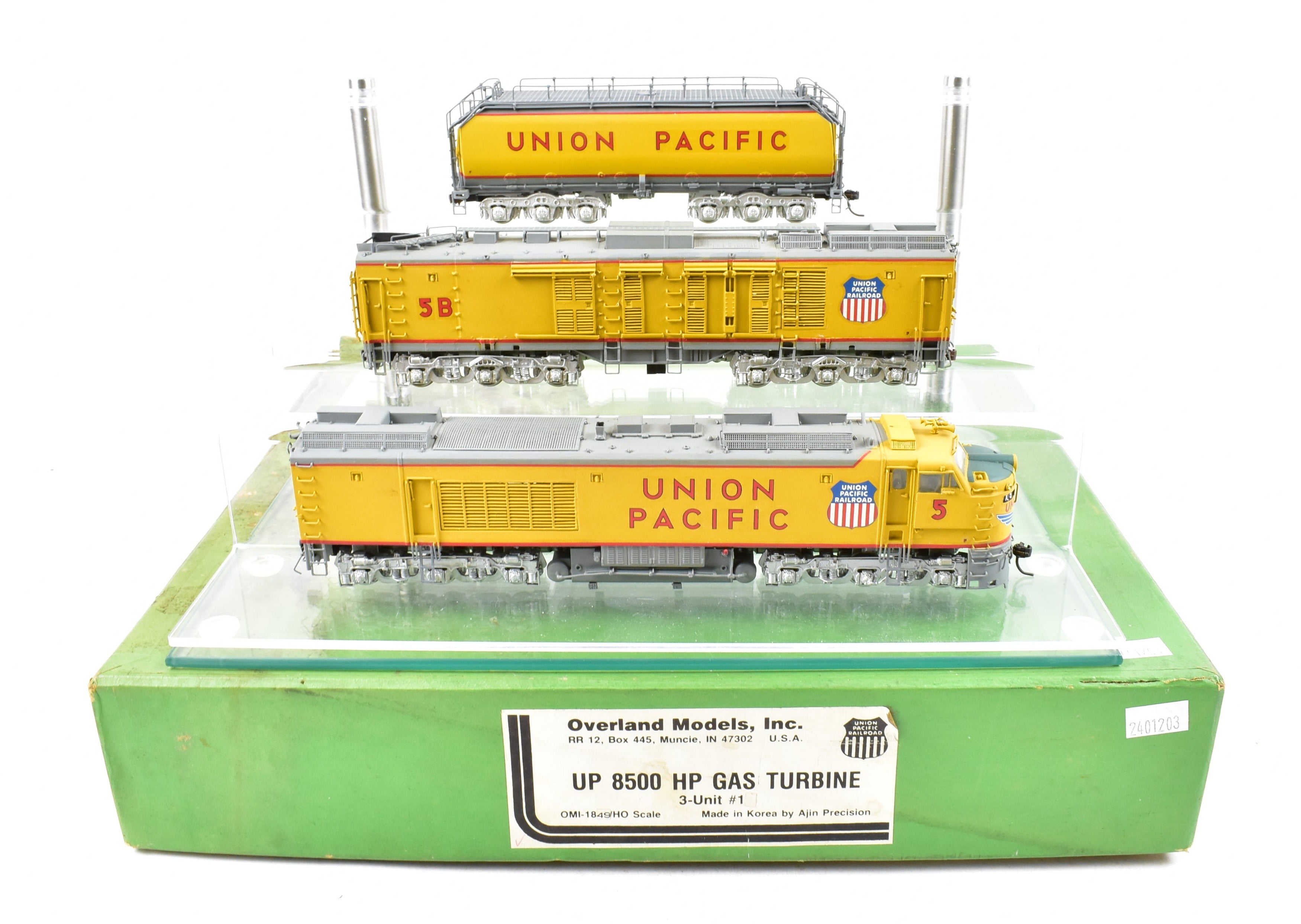HO Brass OMI UP Union Pacific GE 8500 HP Gas Turbine 3-Unit Set